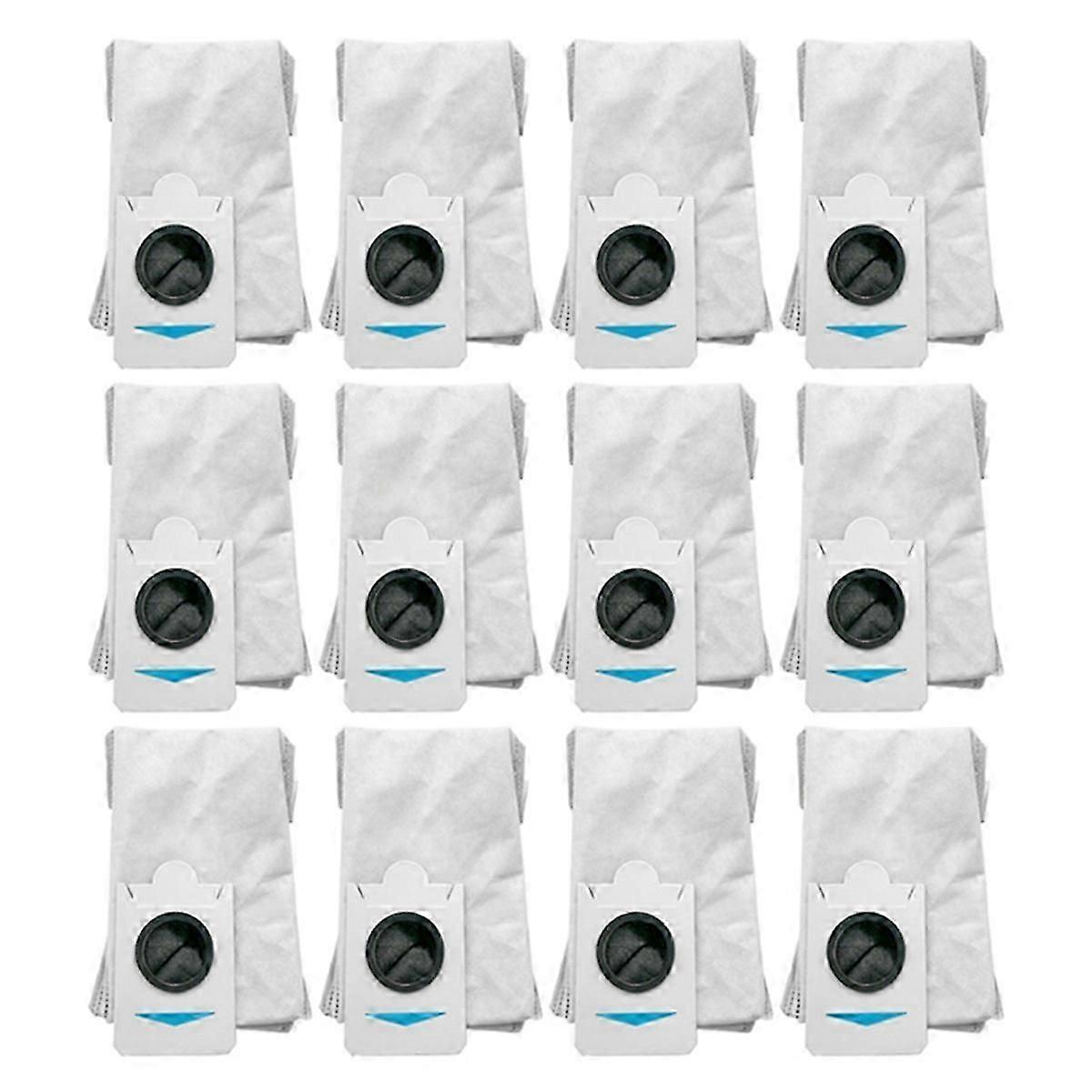 12 Pcs Dust Bags for Ecovacs T30S Combo T30S Robot Vacuum Cleaner Replacement Parts Trash Dust Bag