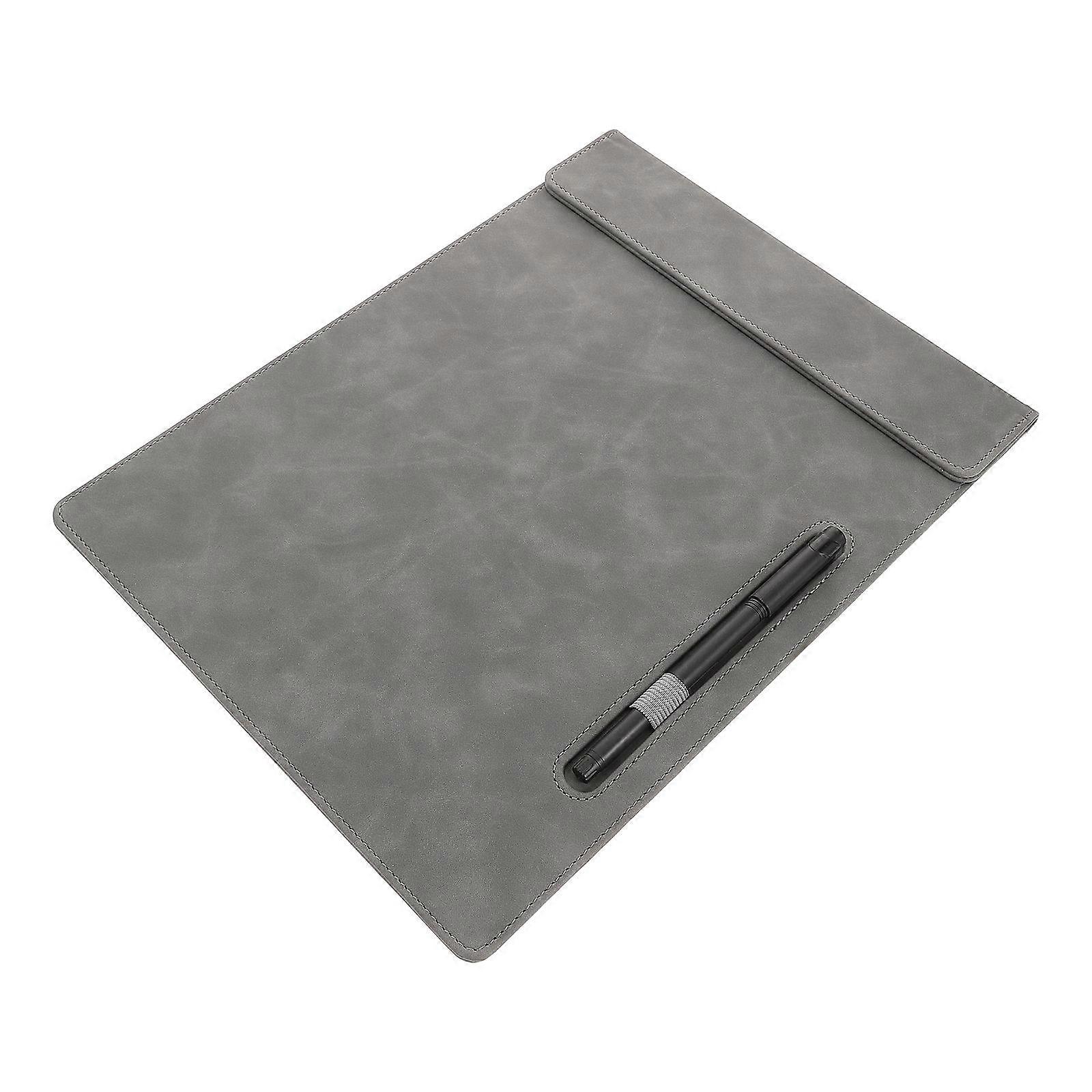 PU Clipboard Document Organizer with Pen Holder – Lightweight Writing Pad for Meetings, Conference Notes & Efficient File Storage – Smooth Writing