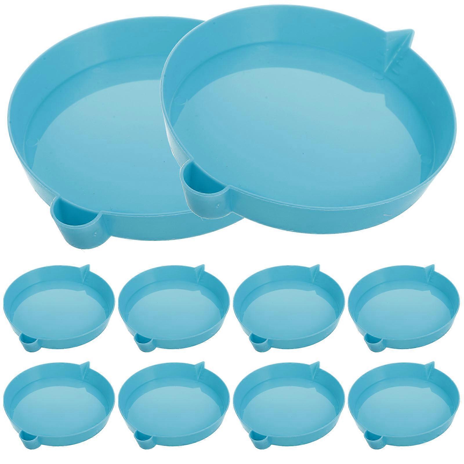 Safe and Creative Plastic Bubble Tray for Children Featuring a Bubble Ring Function for Playtime in Light Green with 11.50X9.50X1.50CM Size 10Pcs