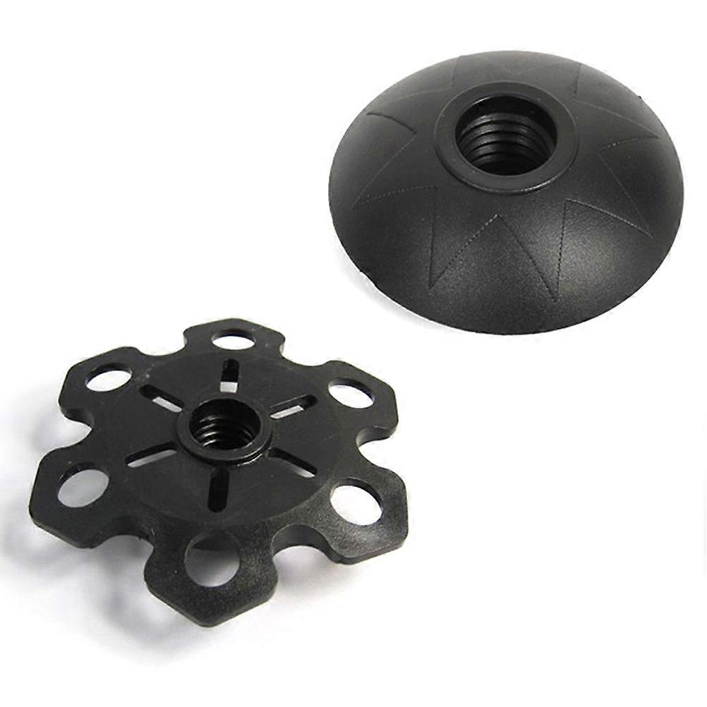 Black AntiSkid Plastic Crutch Tips for Hiking Durable Replacement Rubber Tips Set Warm Walking