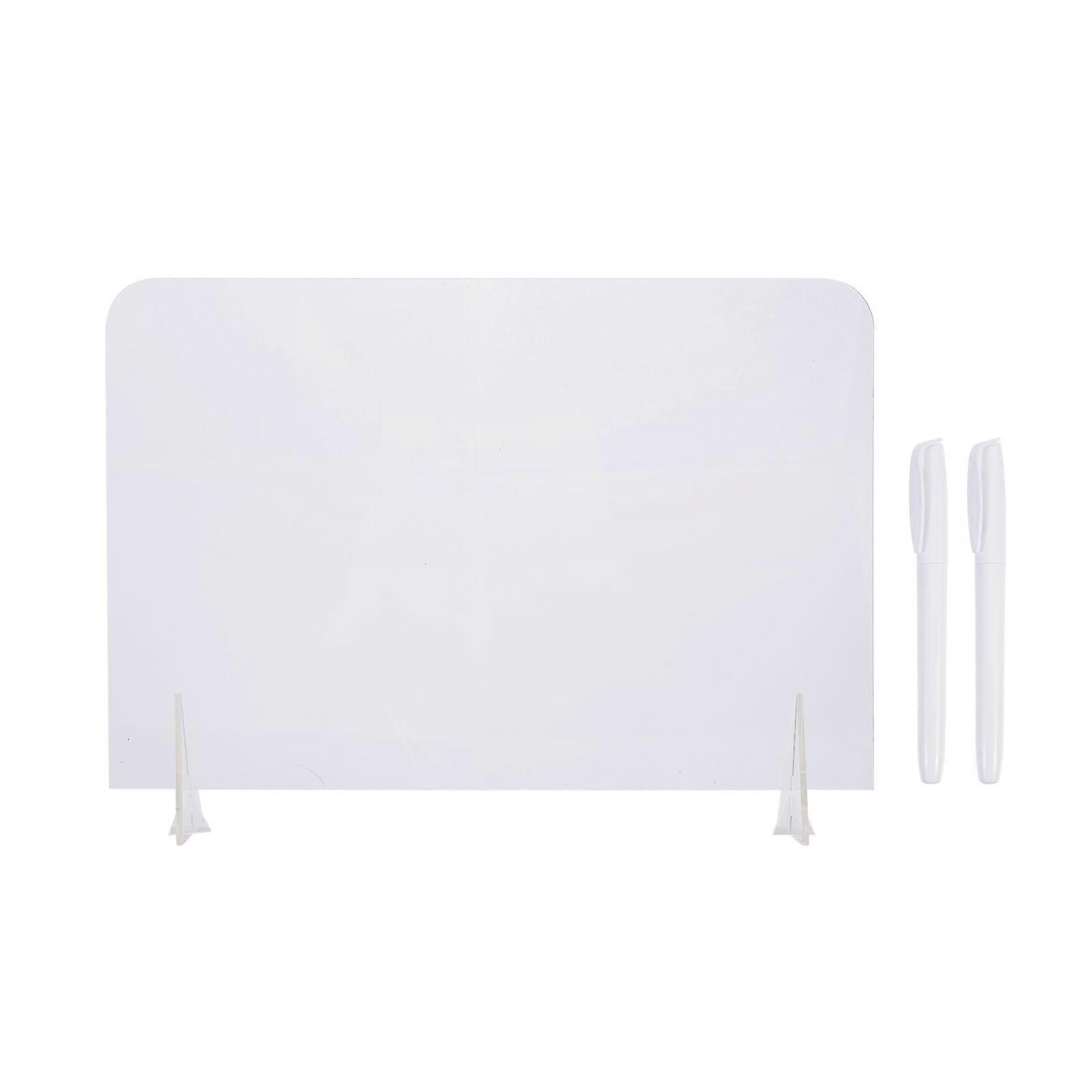 Desk Reminder Board Acrylic Memo Board Cafe Shop Use Daily Planning 30X20X05CM Erasable Writing 1Set