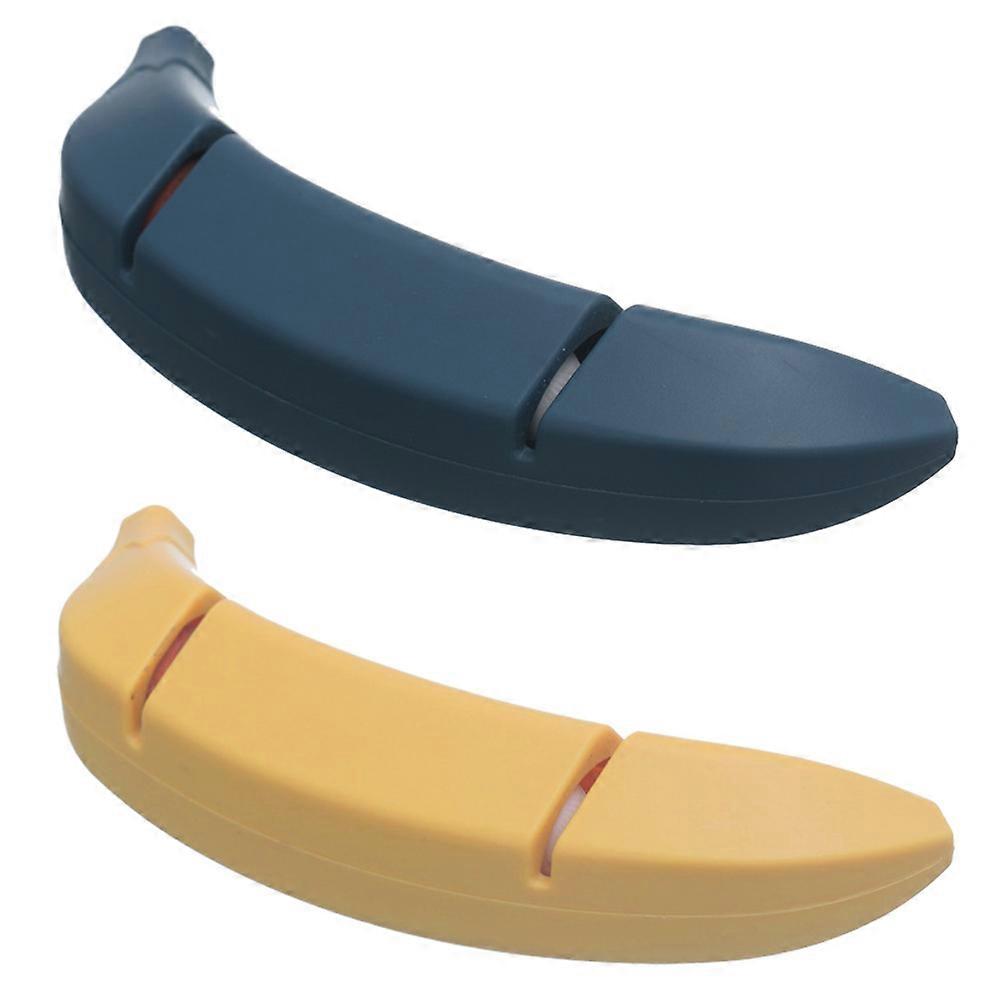 Dual-Grit Sharpening Stone Scissor Sharpeners Kitchen Use Assorted Color Aluminum Oxide Magnetic 2Pcs