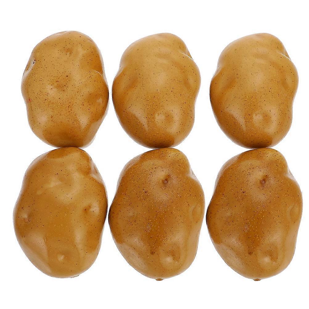 Lifelike Vegetable Model for Decor Made of Expandable Polystyrene 6Pcs