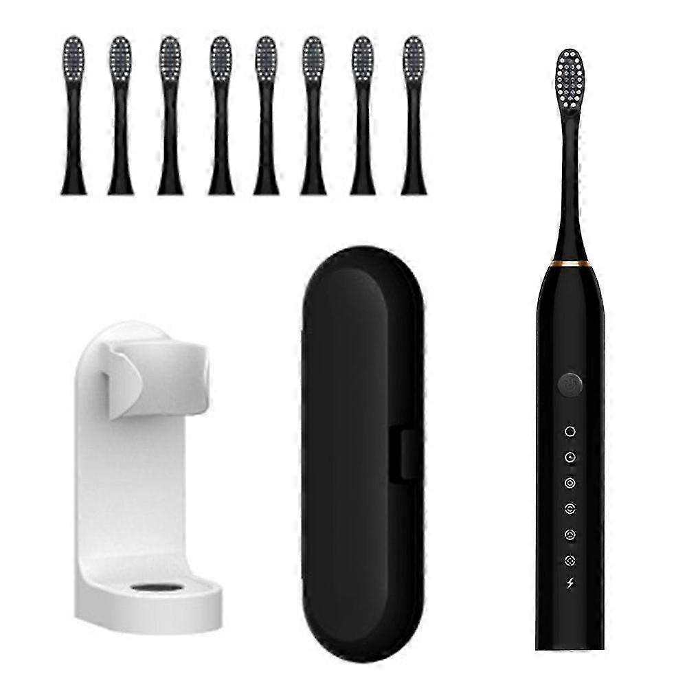 Electric Toothbrush with Smart Timer & Whitening - Powerful Sonic Cleaning, 6 Modes, 8 Dupont Brush Heads, 42,000 Pulses/Min for Optimal Den