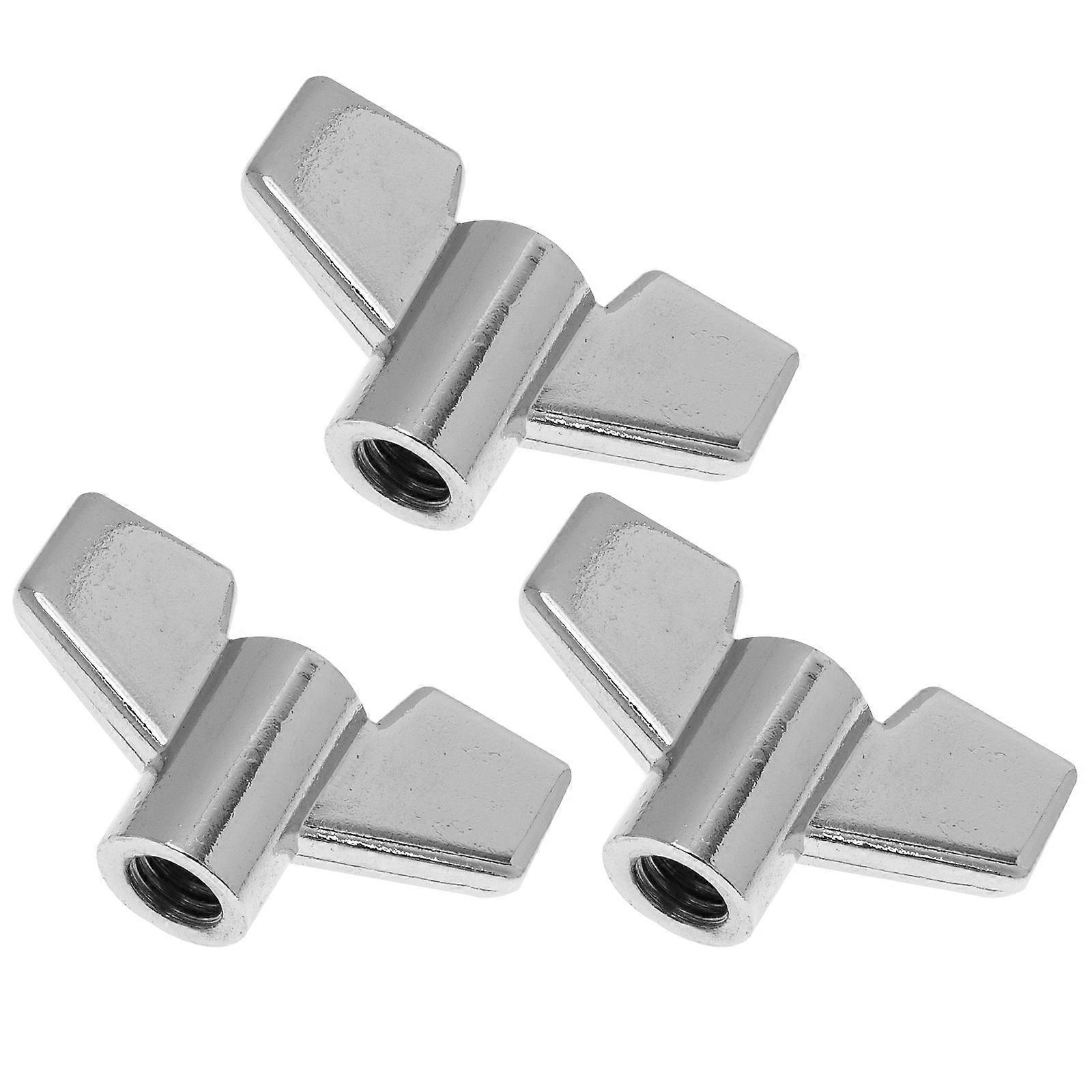 Drum Accessories 3Pcs Alloy Drum Nut for Drummers Adjust Drum Cymbals 4x2.5cm