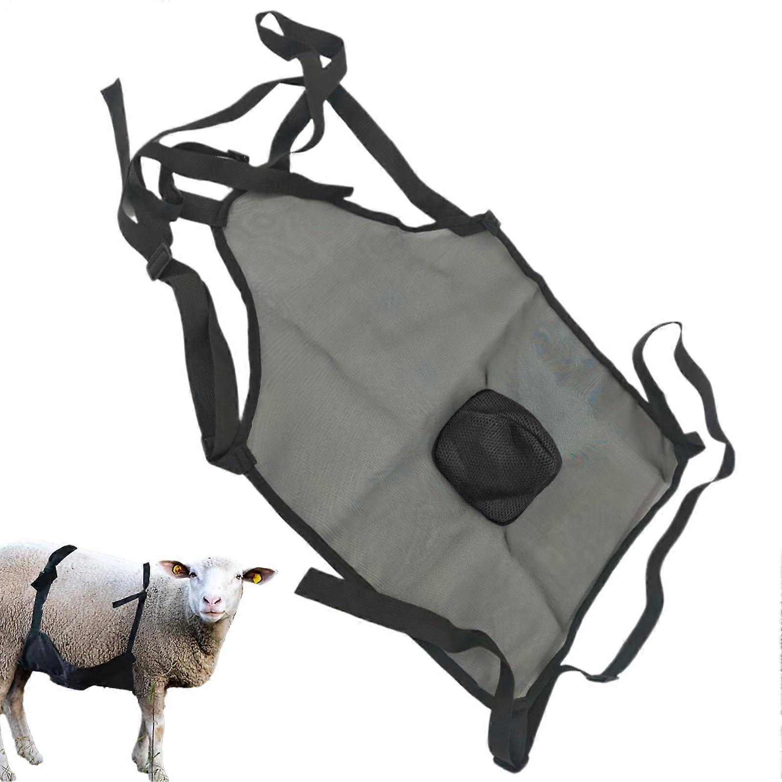 Anticlimb aprons for sheep, control equipment, agricultural materials for preventing reproduction in cattle, horses, and animals, black