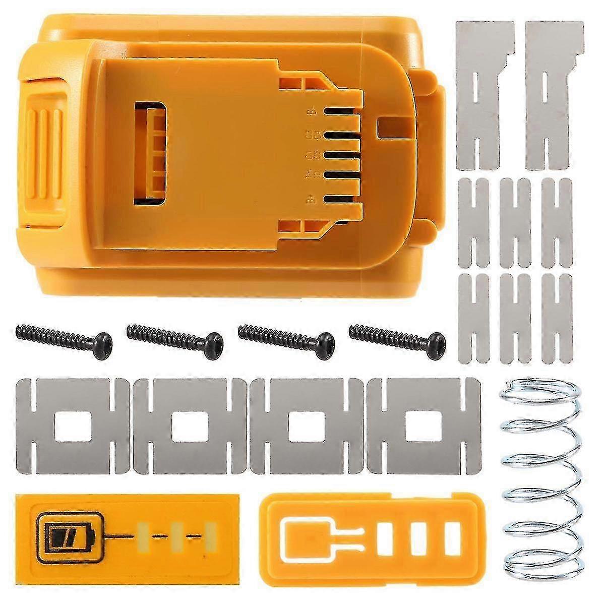 DeWalt 20V/18V περίπτωση αντικατάστασης μπαταριών για DCB201 DCB203 DCB204 DCB200 3A 4A 5A Li-ion μέρη κάλυψης