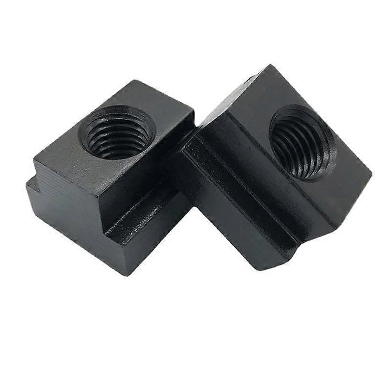 KATSU Tslot nuts M8, 4 pieces, Tslot nut made of carbon steel, black oxide, fit in Tgrooves in machines, tool table 40222008 8mm.