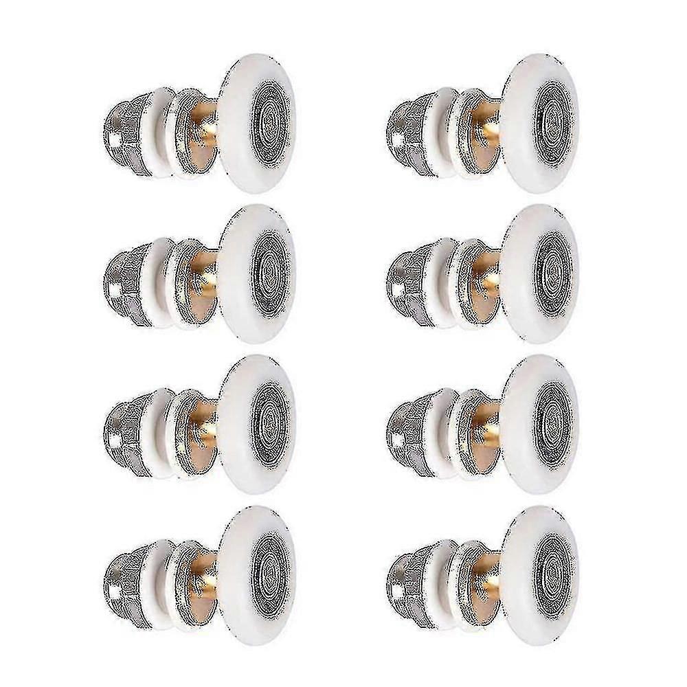 8pcs Shower Door Roller Wheels Replacement 25mm