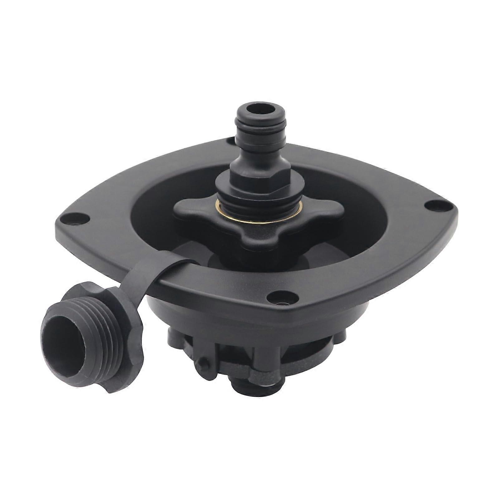 Motorhome water inlet with quick connection, builtin water shutoff valve, PP material Ref: 8295