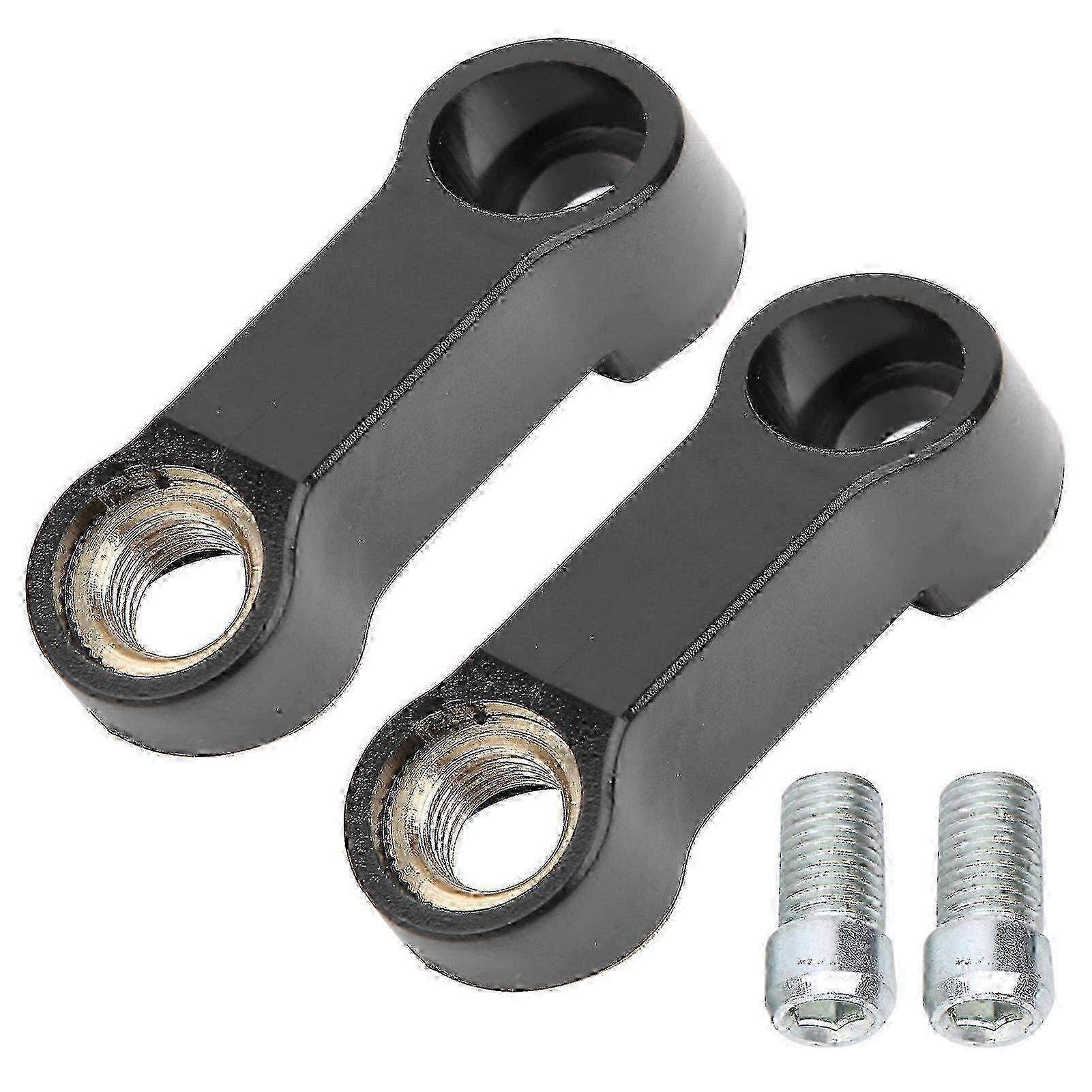 2pcs 0.4in M10 Motorcycle Mirror Riser Spacers Extension Adapter Universal Accessory Edition 0724