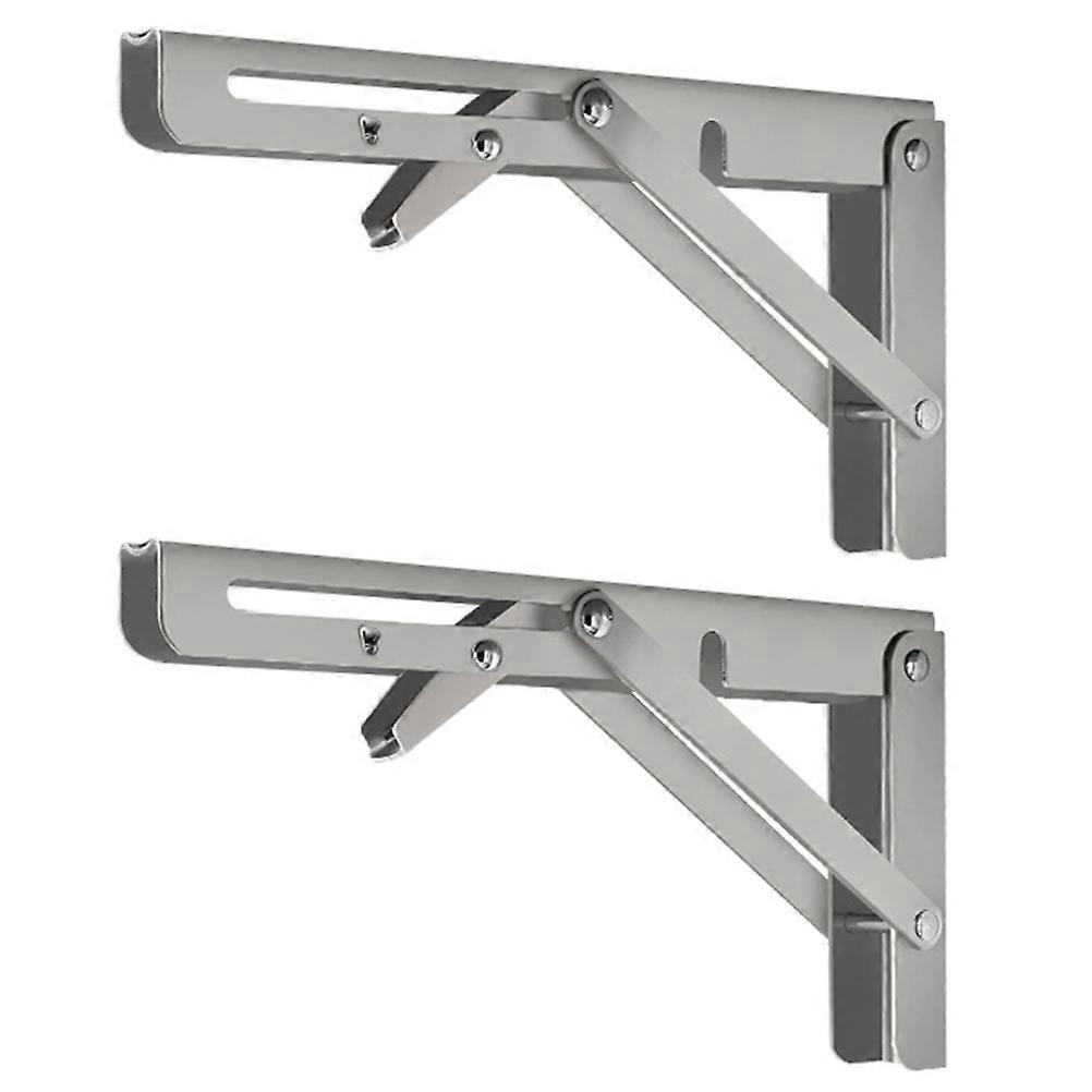 Wall Mounted Triangle Shelf Bracket 2Pcs Sturdy Support For Study 8 Inch Simple Design Load-Bearing