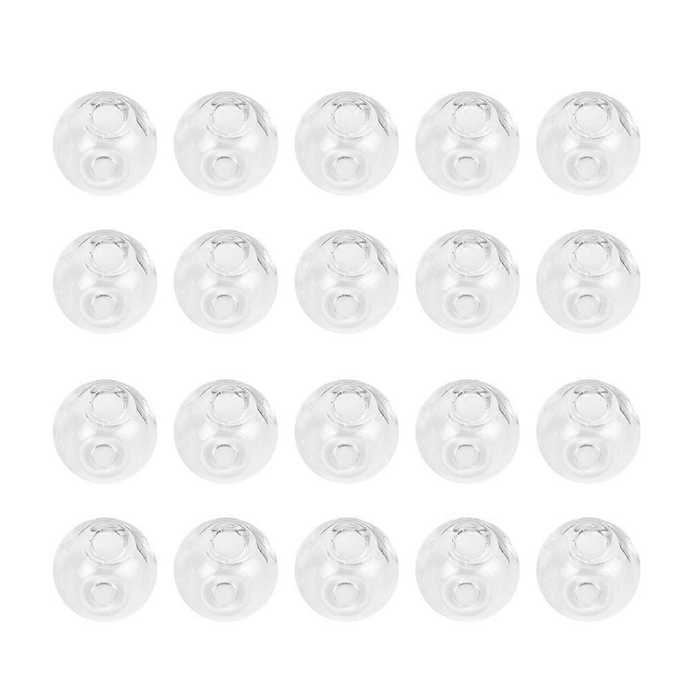 It seems like you're referring to a product listing for **"100pcs Transparent Hollow Glass Ball Accessories – DIY Jewelry Making Supplies for
