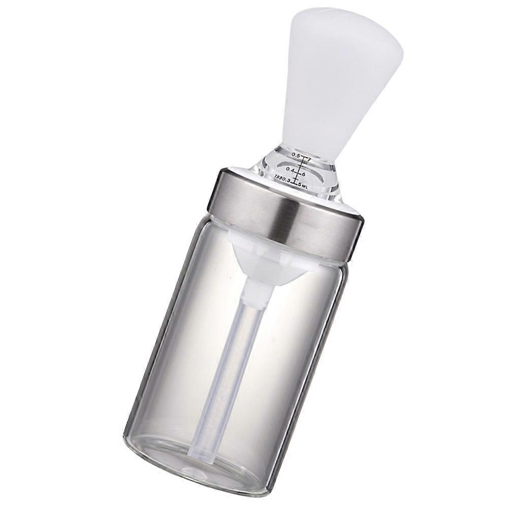 Seasoning Dispenser With Brush Kitchen Tool 5.5X2X1.6in Cylindrical Design For BBQ 1Pack