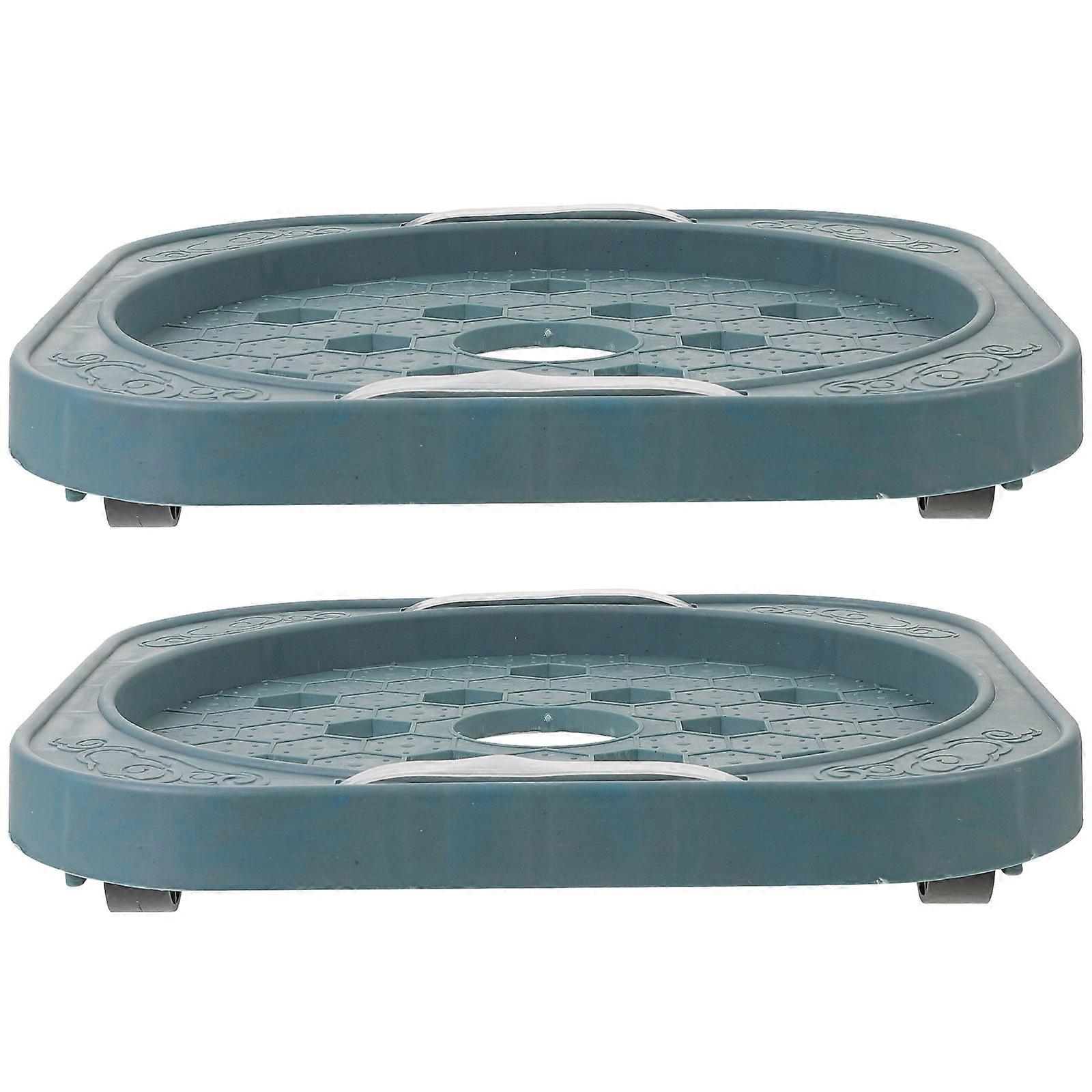 Portable Bottle Stand with Wheels 2pcs Movable Tank Tray for Easy Mobility and Storage in Kitchen or Home