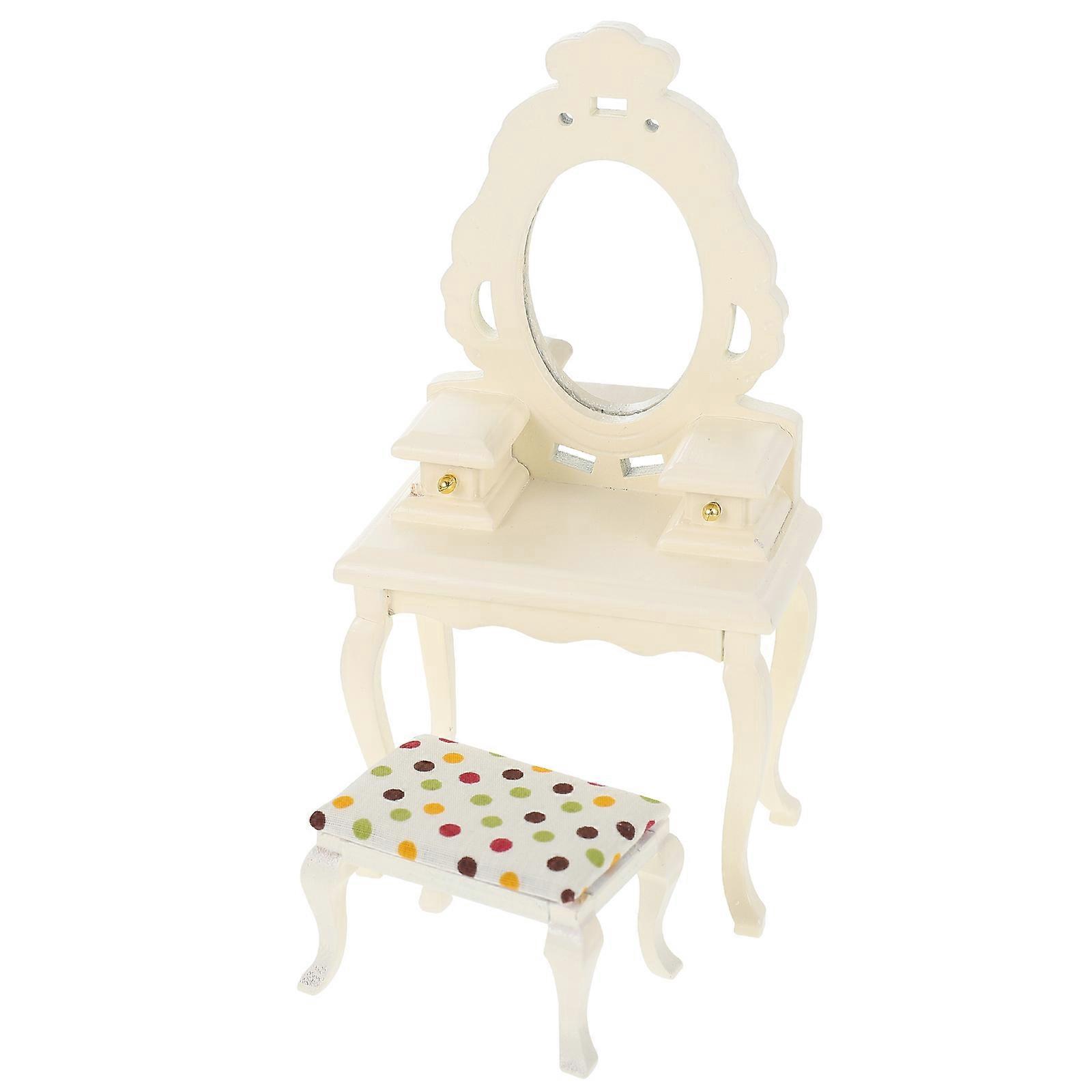 Mini Stool Decor For Children And Miniature Enthusiasts In Square Shape Made Of Birch Wood 1 Set