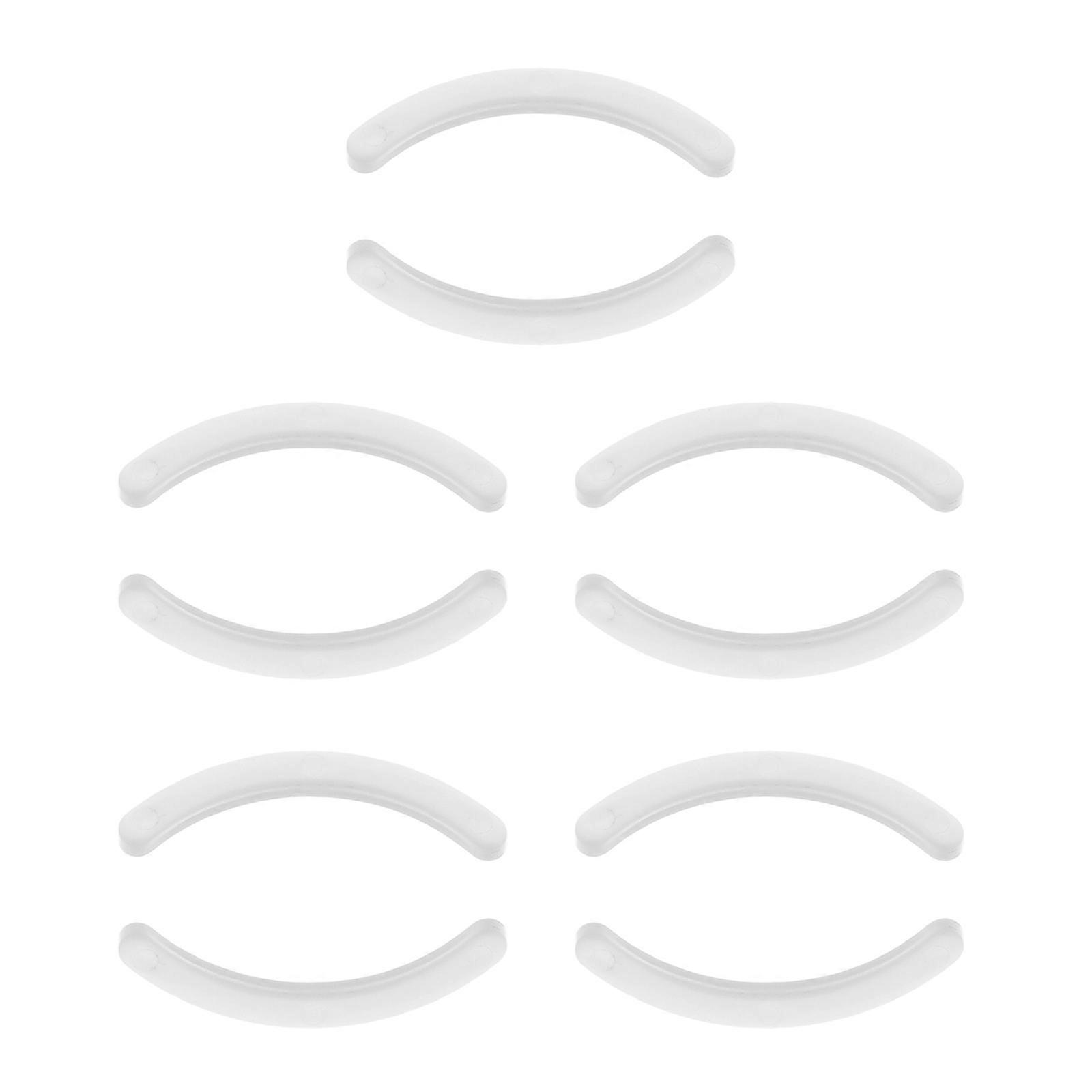Eyelash Pattern Strip Lash Grafting Tool for Makeup 11Pcs White ABS Set