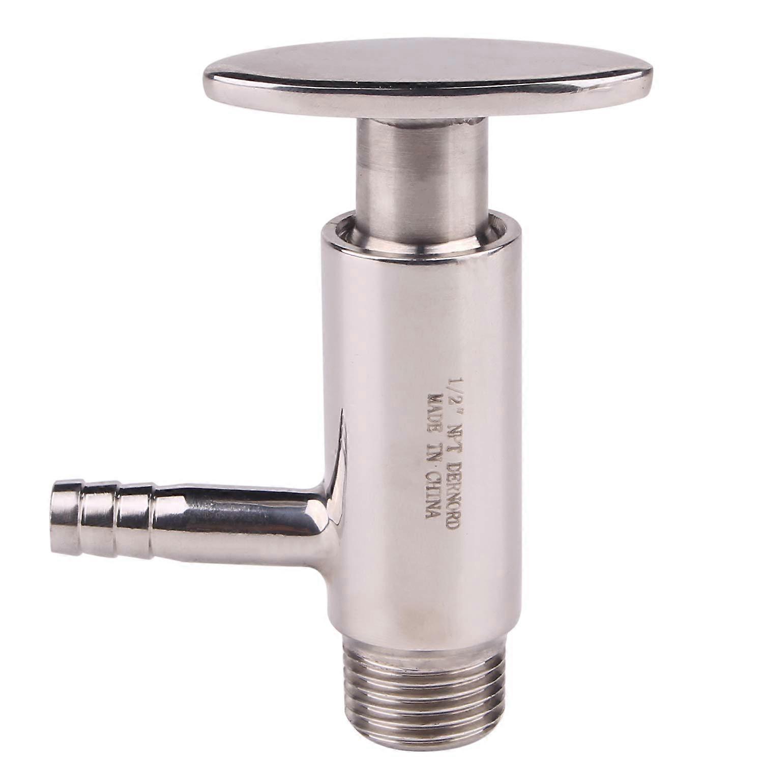 Test Valve 1/2 Inch NPT Thread Stainless Steel 304 Sanitary Fitting for Brewery and Food Processing
