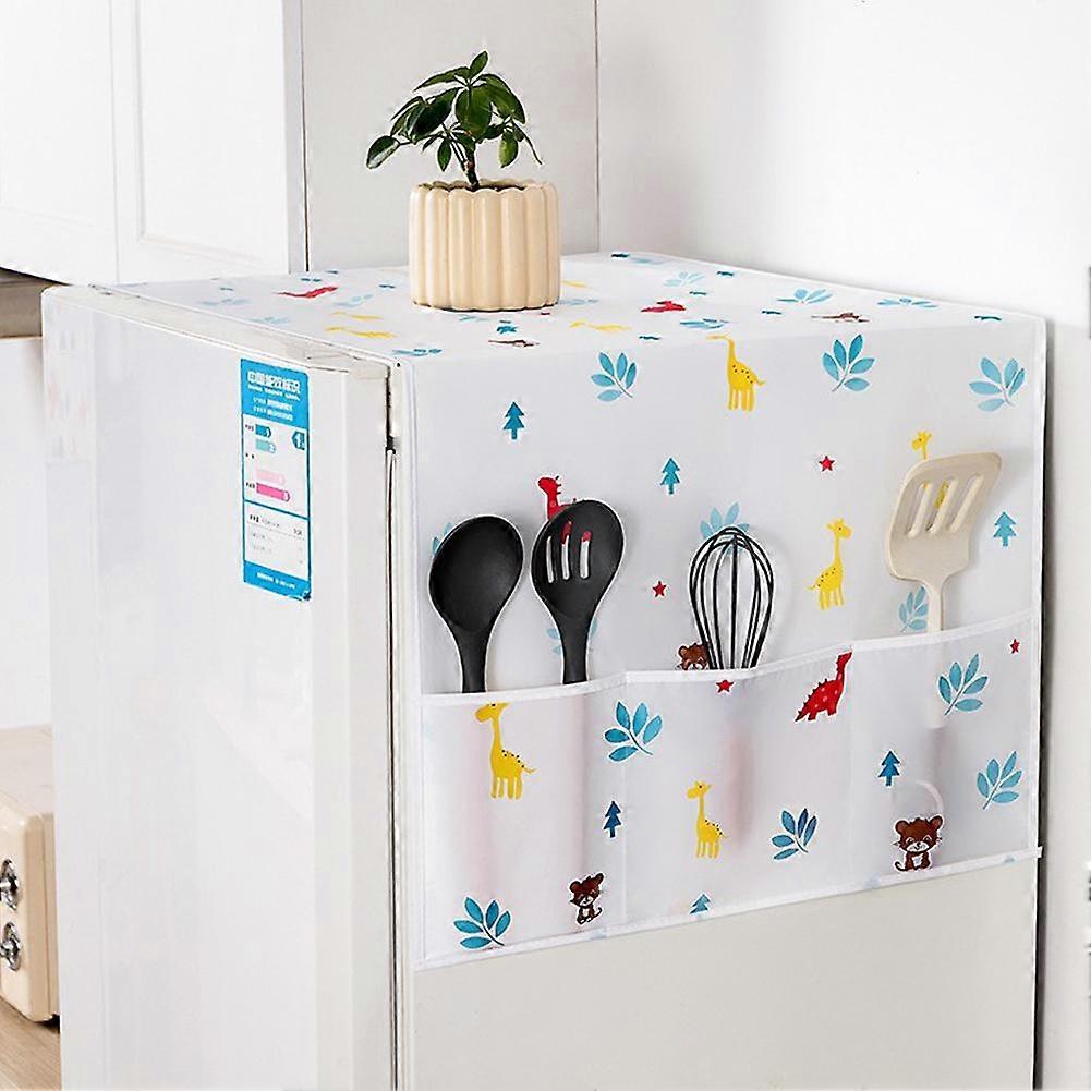 PEVA frigider praf capac colorat respirabil praf rezistent la apă protector ușor de instalat lavabil reutilizabil bucătărie aparat decor