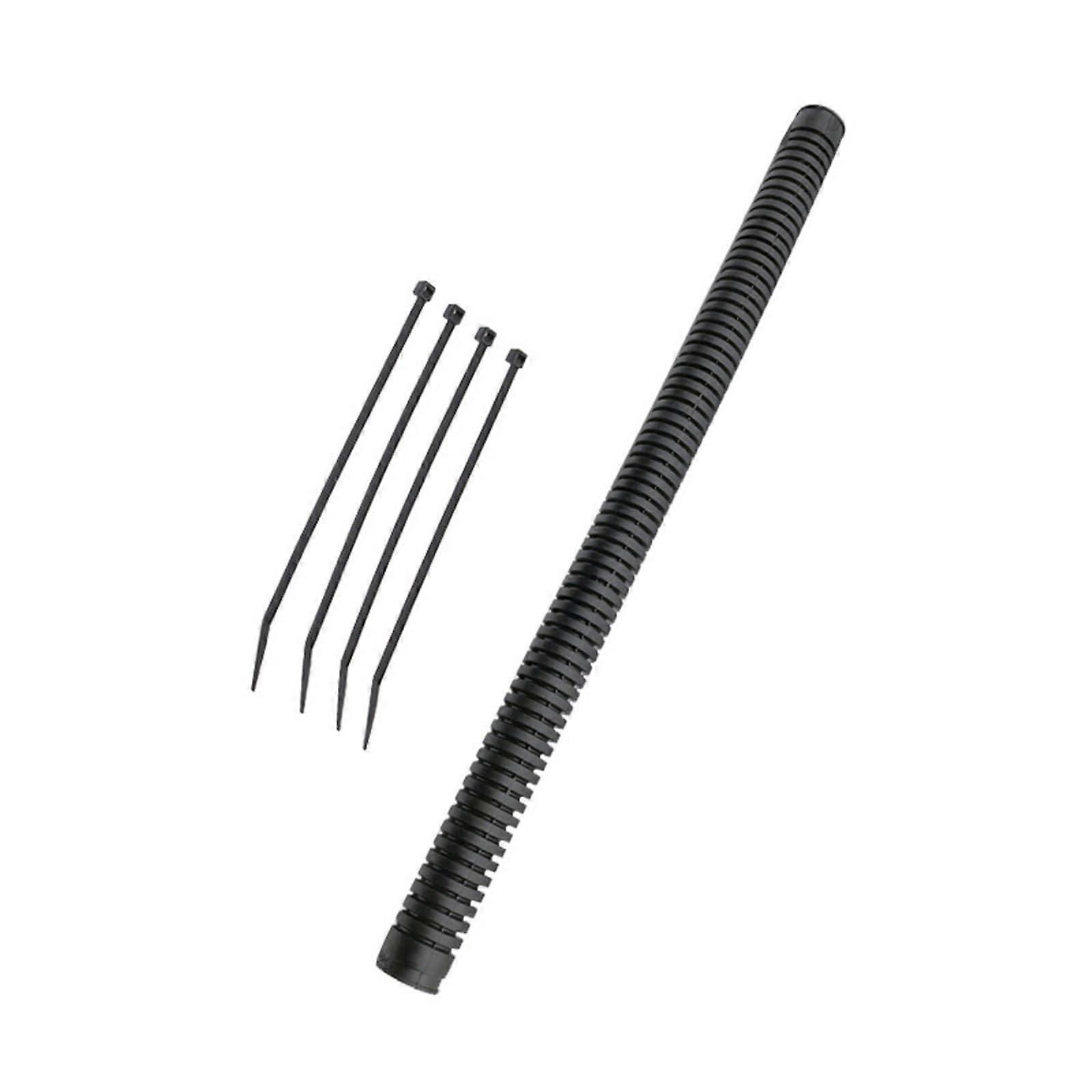 Durability Corrugated Inflator Hose Flexible Rubber Diving Hose 1.9cm Diameter 40.6 Inches Long for Airway Adjustment