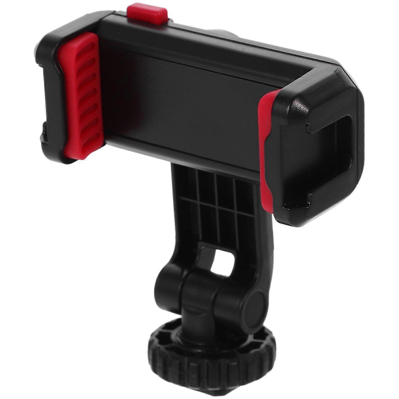 Camera Hot Shoe Phone Tripod Mount Adapter 360 Rotation Phone Holder Clip