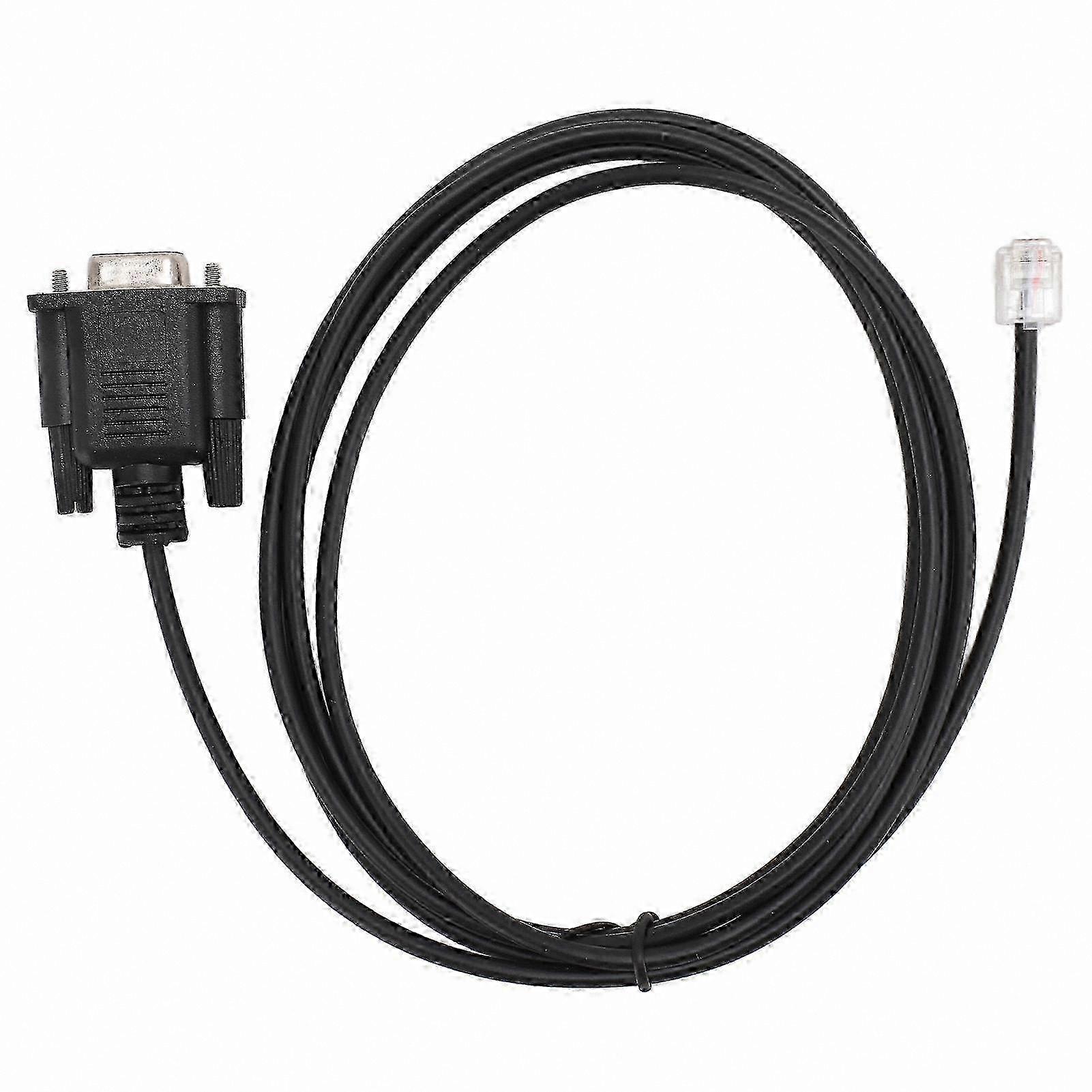 RJ11 6P4C to DB9 RS232 Serial Console Cable, 6ft PVC Plug and Play for Networking Equipment Compatibility