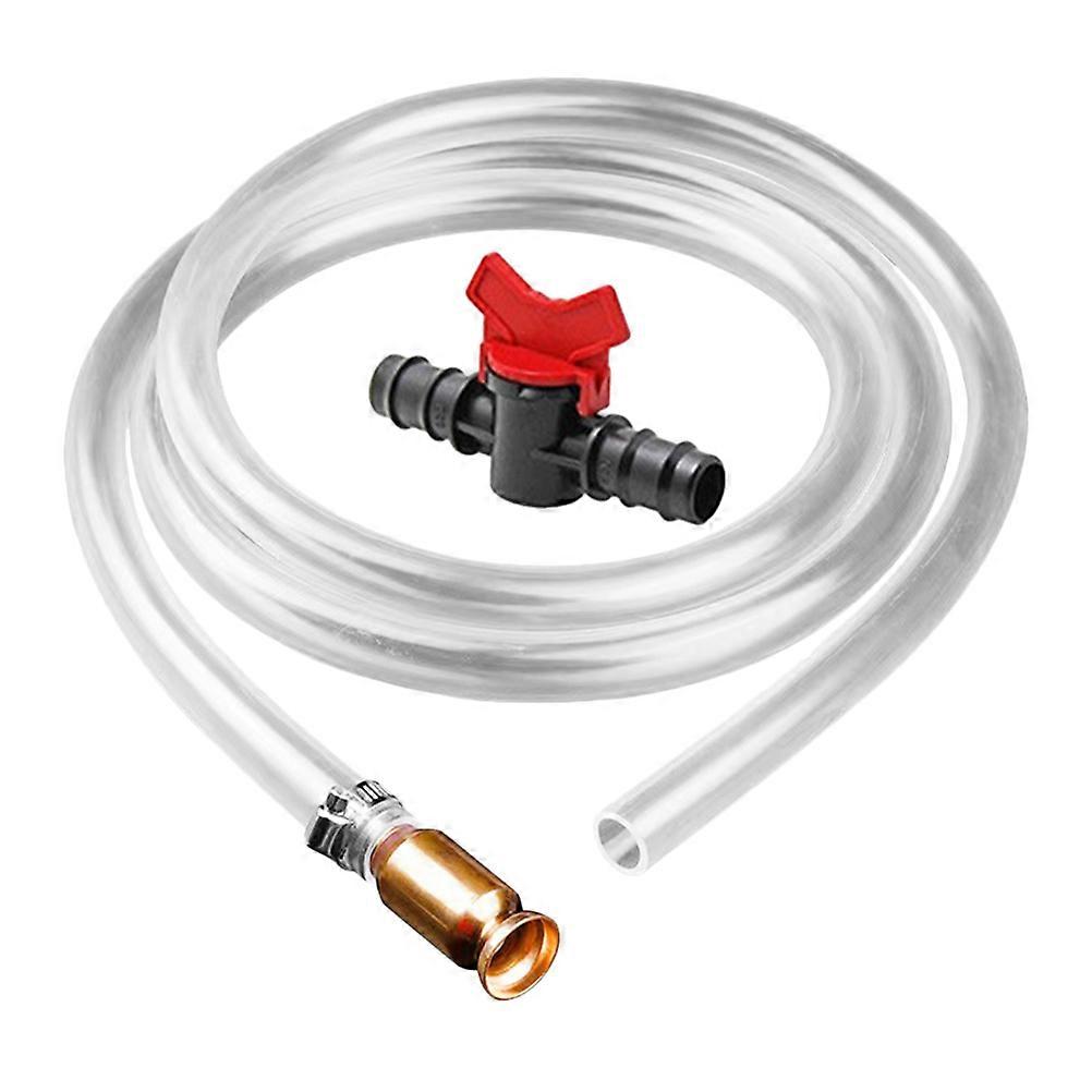 Gas Tank Siphon Hose for Fuel Transfer Multifunctional Oil and Water Compatible Easy to Use 1 Set