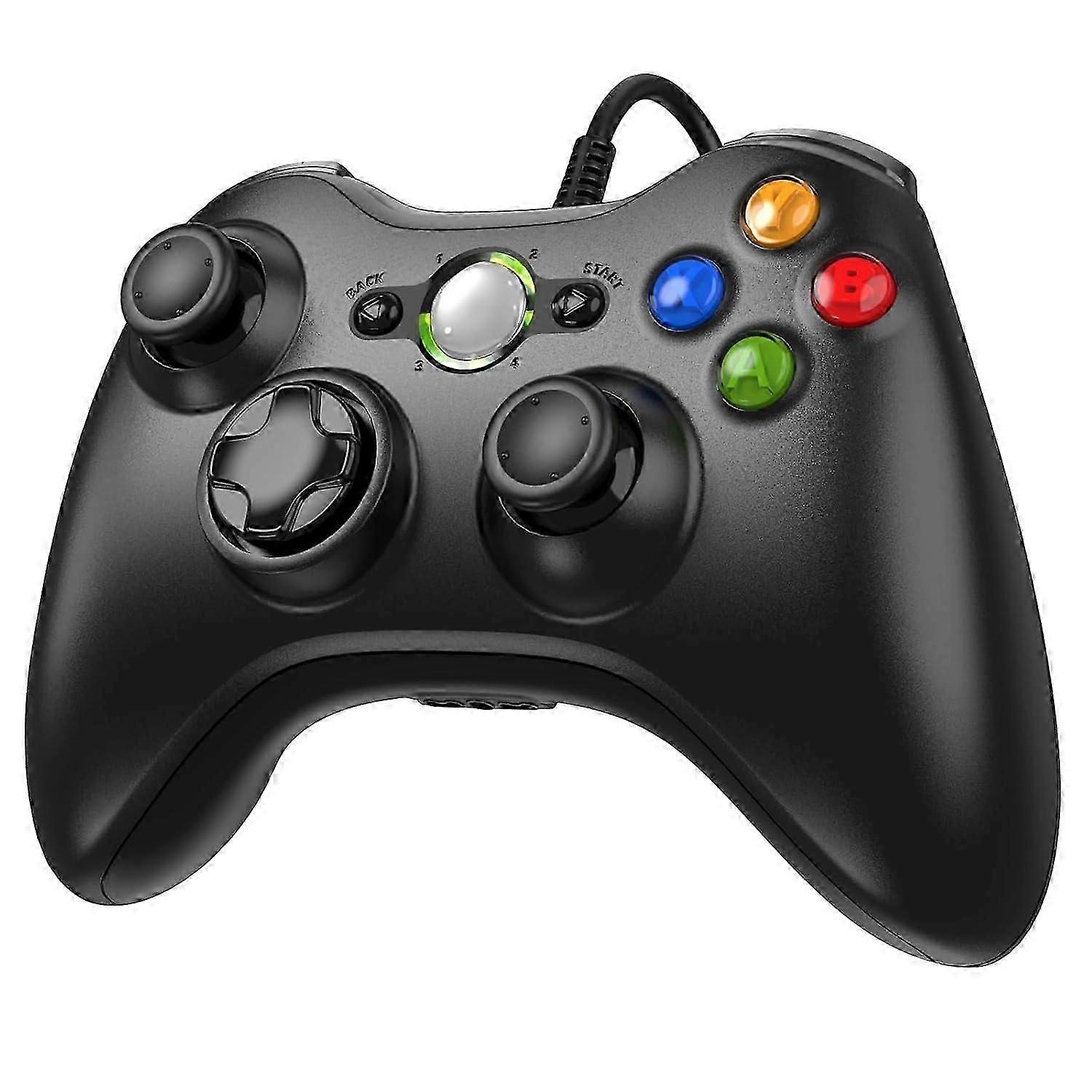 Kontroler X-Box 360 przewodowy, gamepad USB do Microsoft X-Box 360/Slim i PC Windows XP/7/8/1