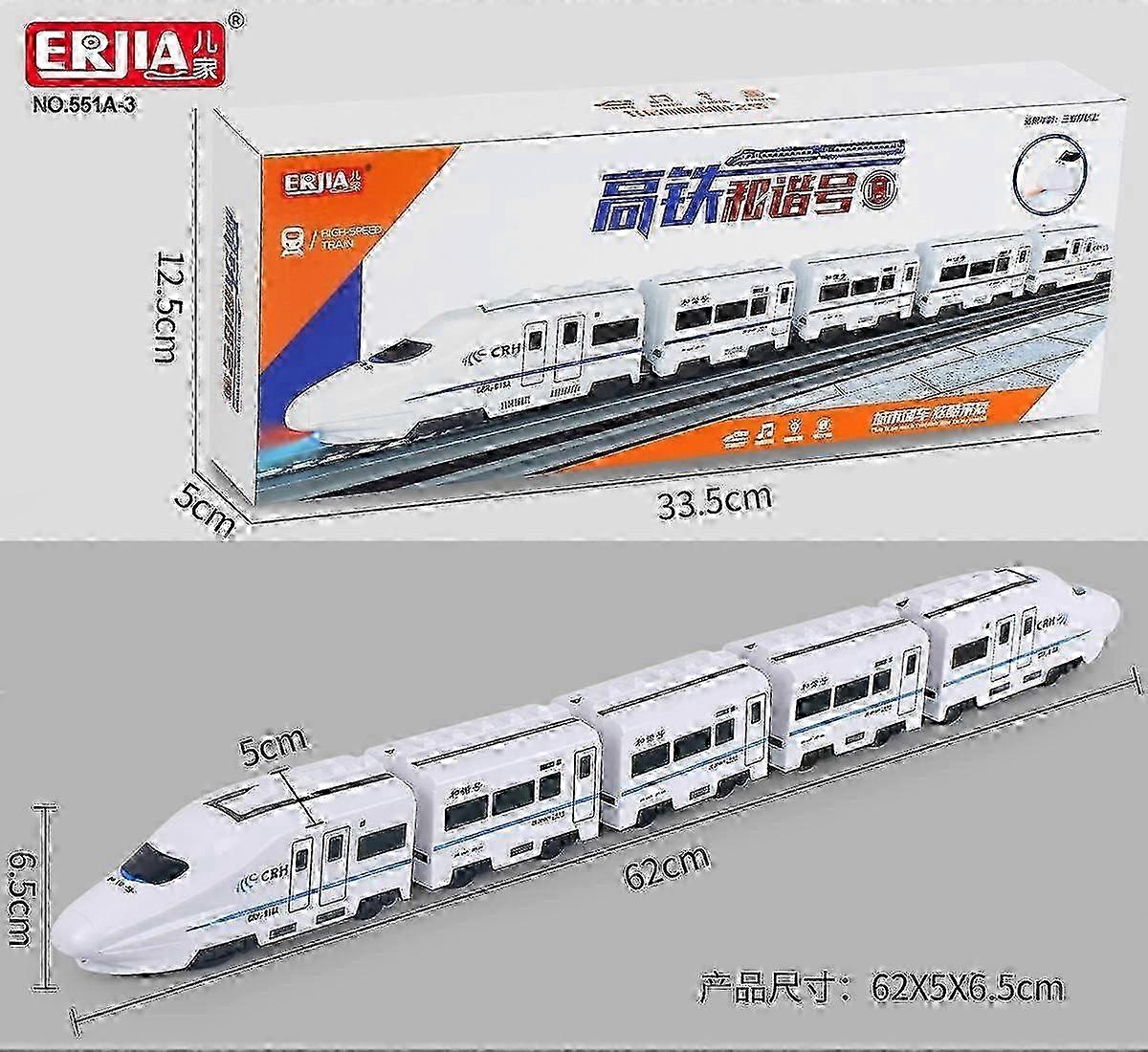 Interactive DIY High-Speed Railway Train Set with Electric Sound and Light Features for Creative Play
