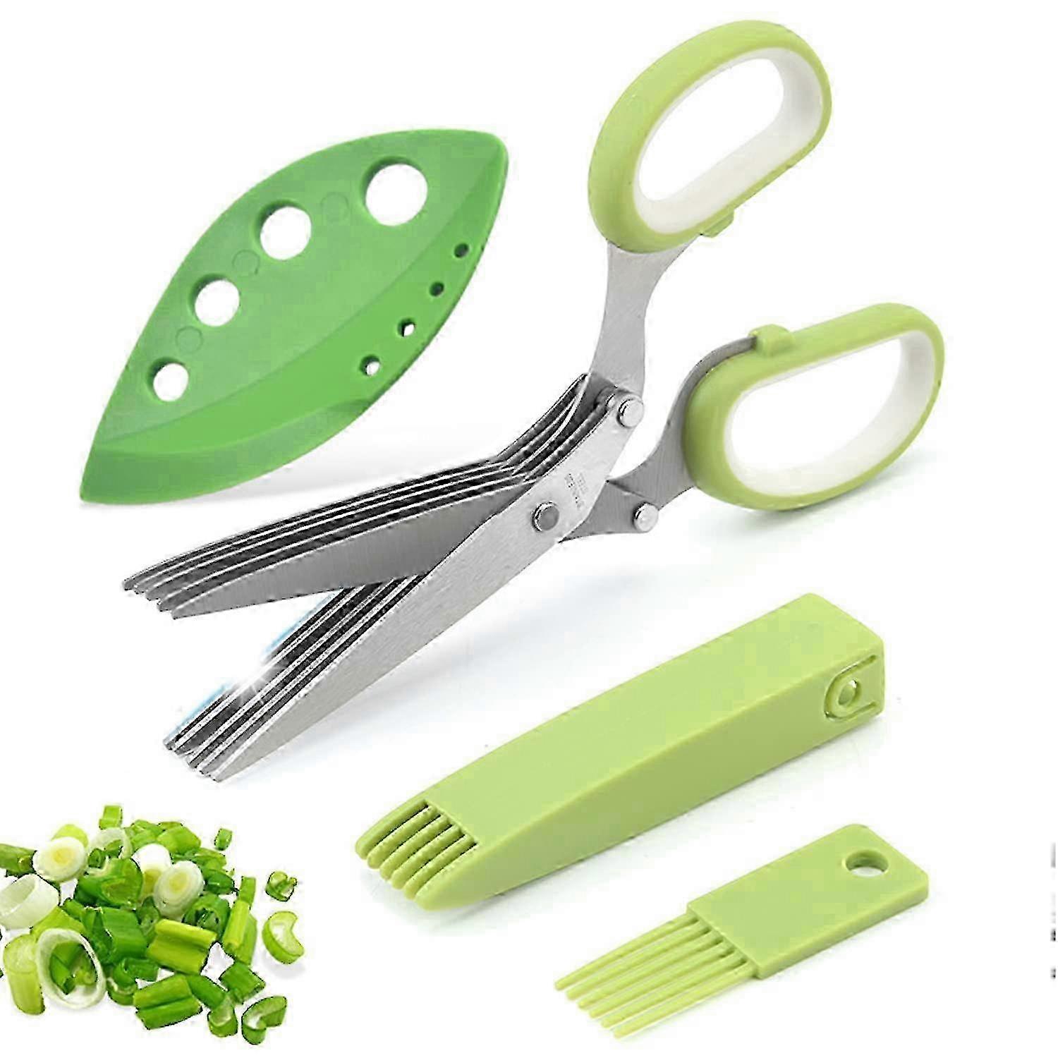 Multipurpose Kitchen Herb Scissors for Cutting Fresh Lettuce, Cilantro and Other Herbs