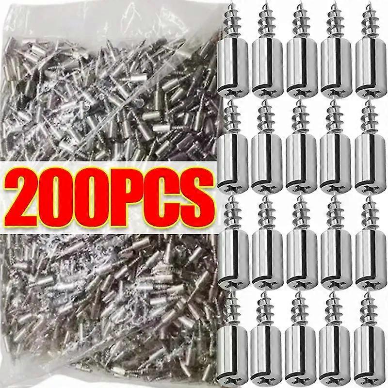 200/2PCS Layer Plate Holder Screw Self Tapping Screws Cabinet Shelf Bracket with Rubber Non-Slip Layer Fixed Screw Shelf Pegs