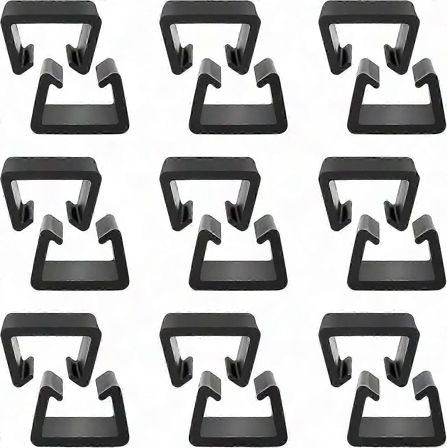 18 قطعة في الهواء الطلق الفناء الخوص أثاث محاذاة مقاطع ، مشابك أريكة بلاستيكية لكراسي الروطان والموصلات المقطعية