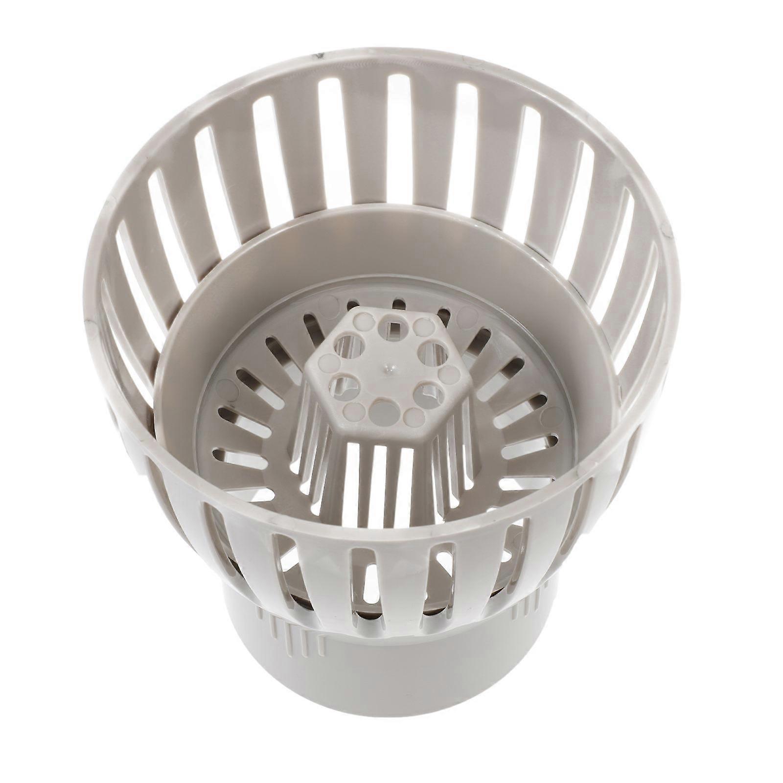 Fish Tank Filters Fish Pond Filter Square Abs White for Leaf Collection 1Set