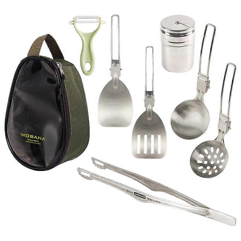 Outdoor tableware set for 2 - 4 people, ultra-light, portable with various bowl shapes