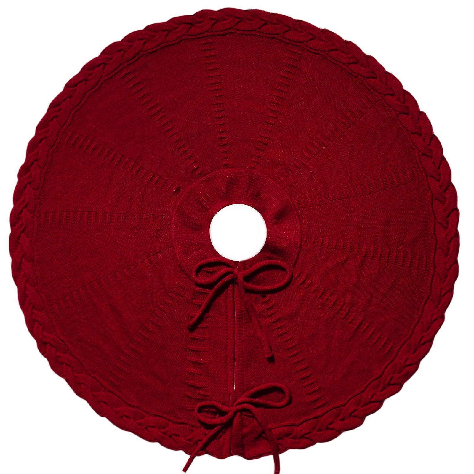 Knitted Christmas tree skirts, multiple styles and colors, different specifications to fit Christmas trees