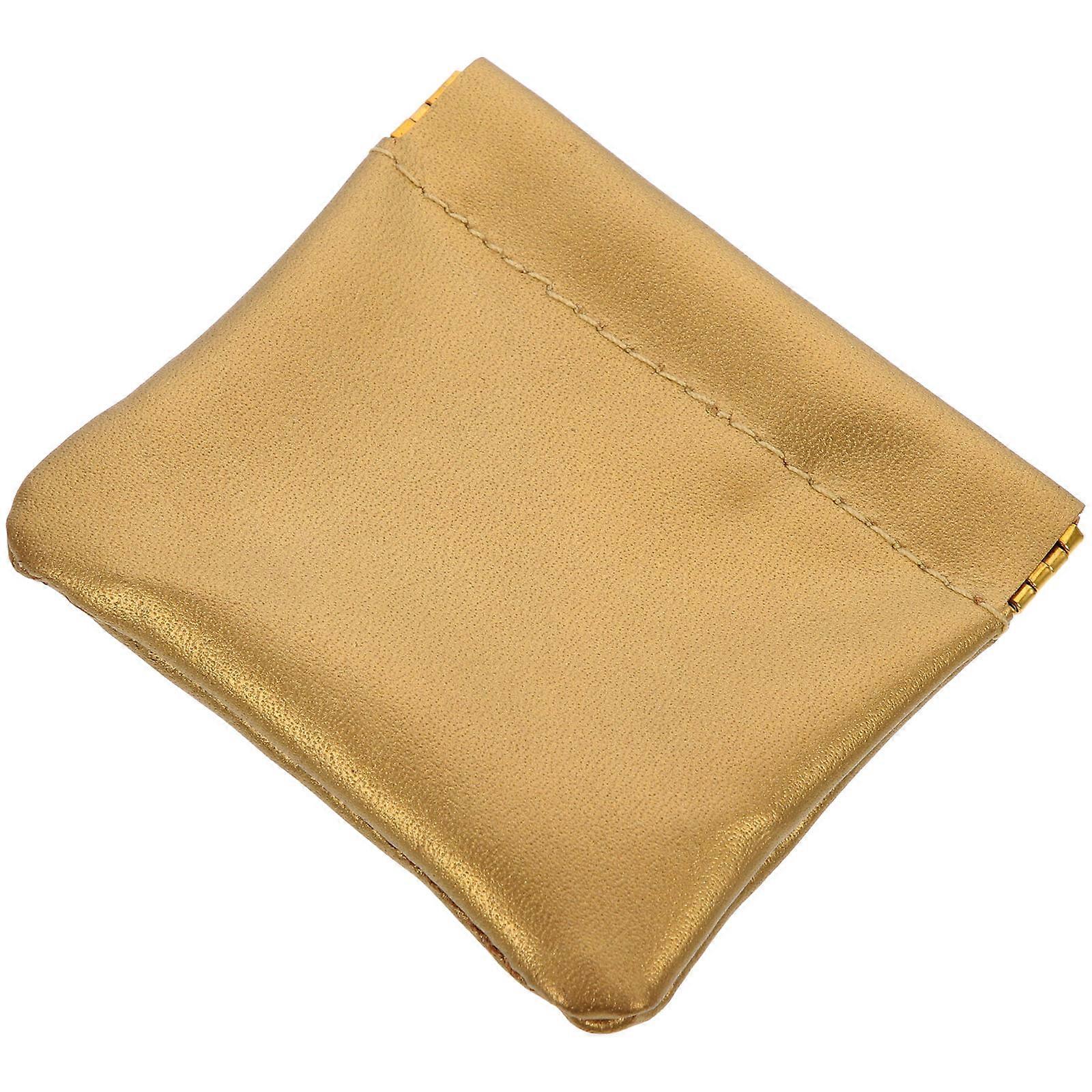 Earphone Pouch Small Headphone Carrying Bag Automatic Closure Earplug Cover for Golden