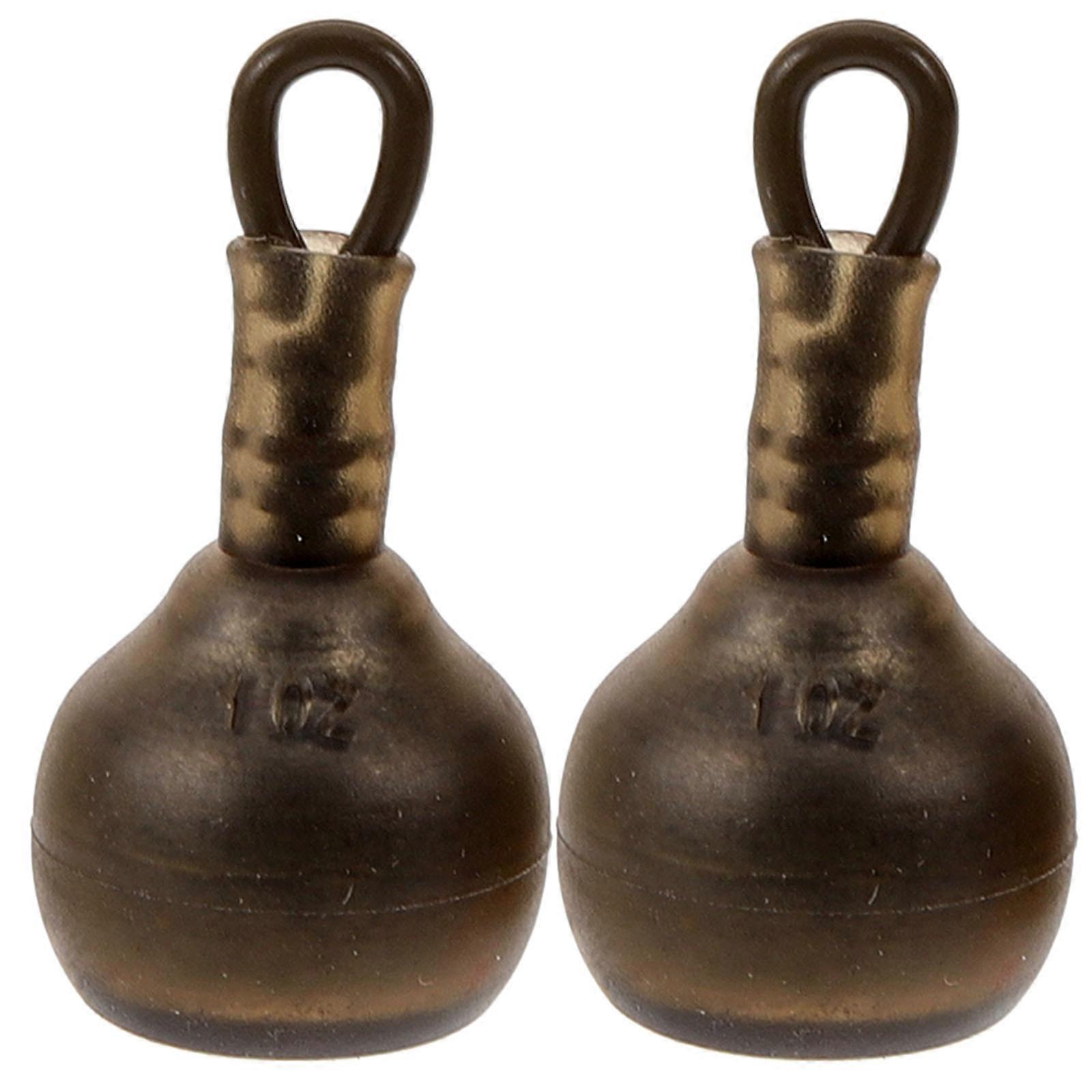Line for Use 2Pcs Dark Brown Sinker