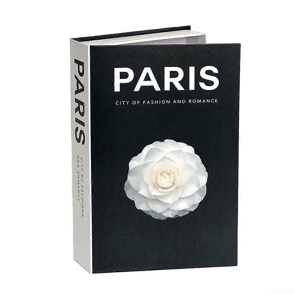 Chic Decorative Book Set  Paris Themed Faux Books, Simulation Book Decor, Decorative Shelf Display, Size Options