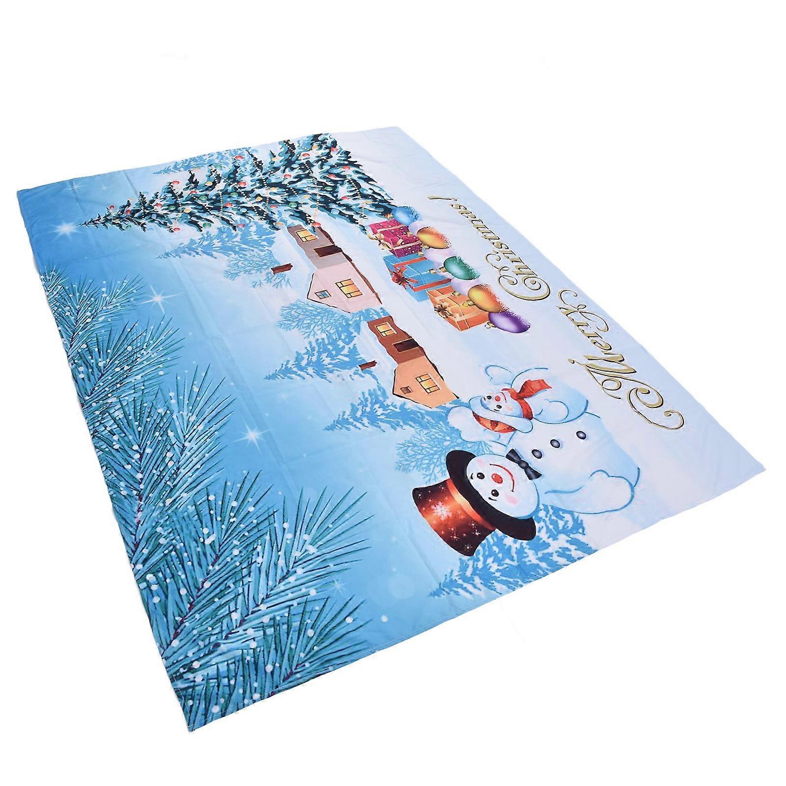 Christmas Snowman Tapestry Wall Hanging 150x150 cm Polyester