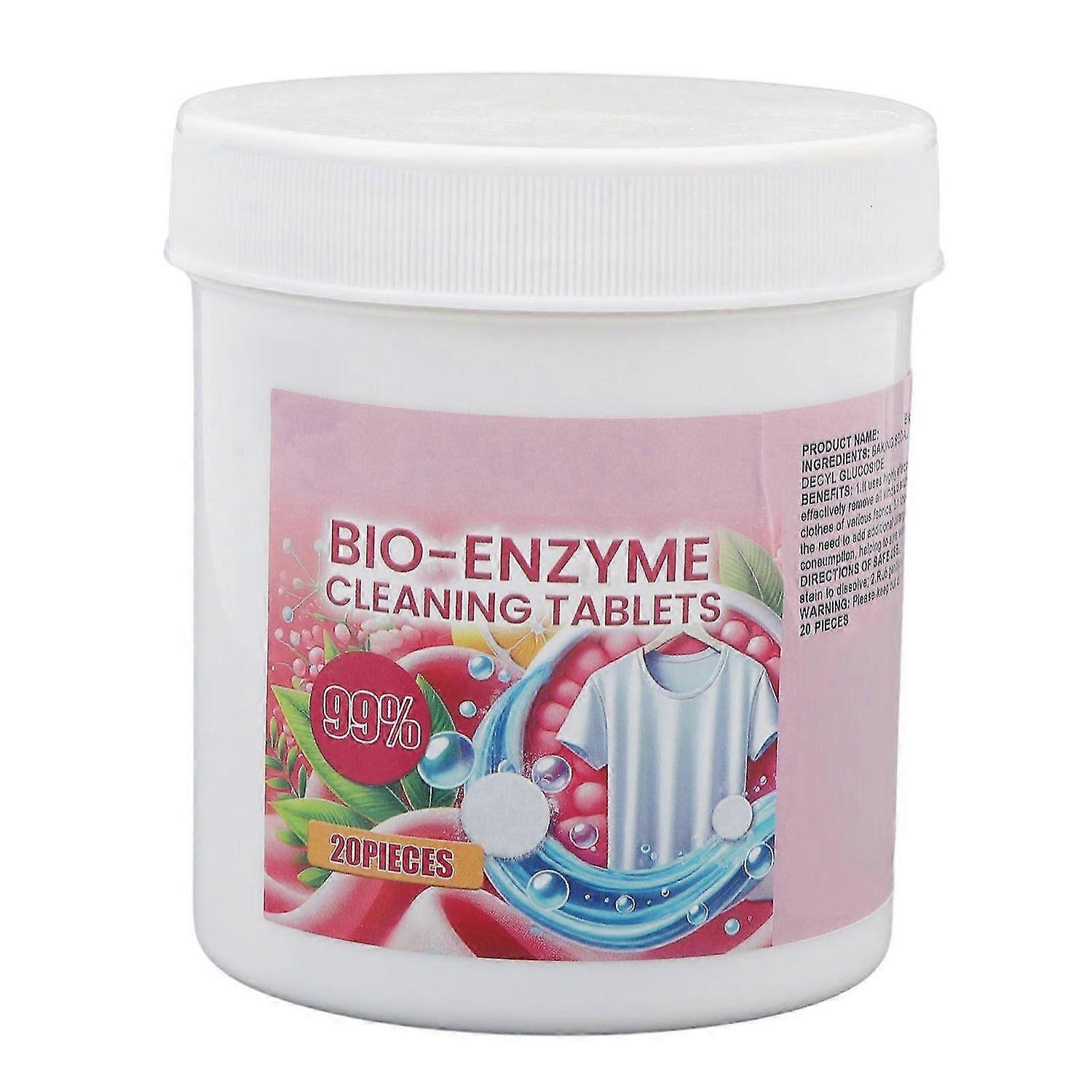 2025 Latest Model 20 Count Bio Enzyme Laundry Detergent Tablets Powerful Decon...