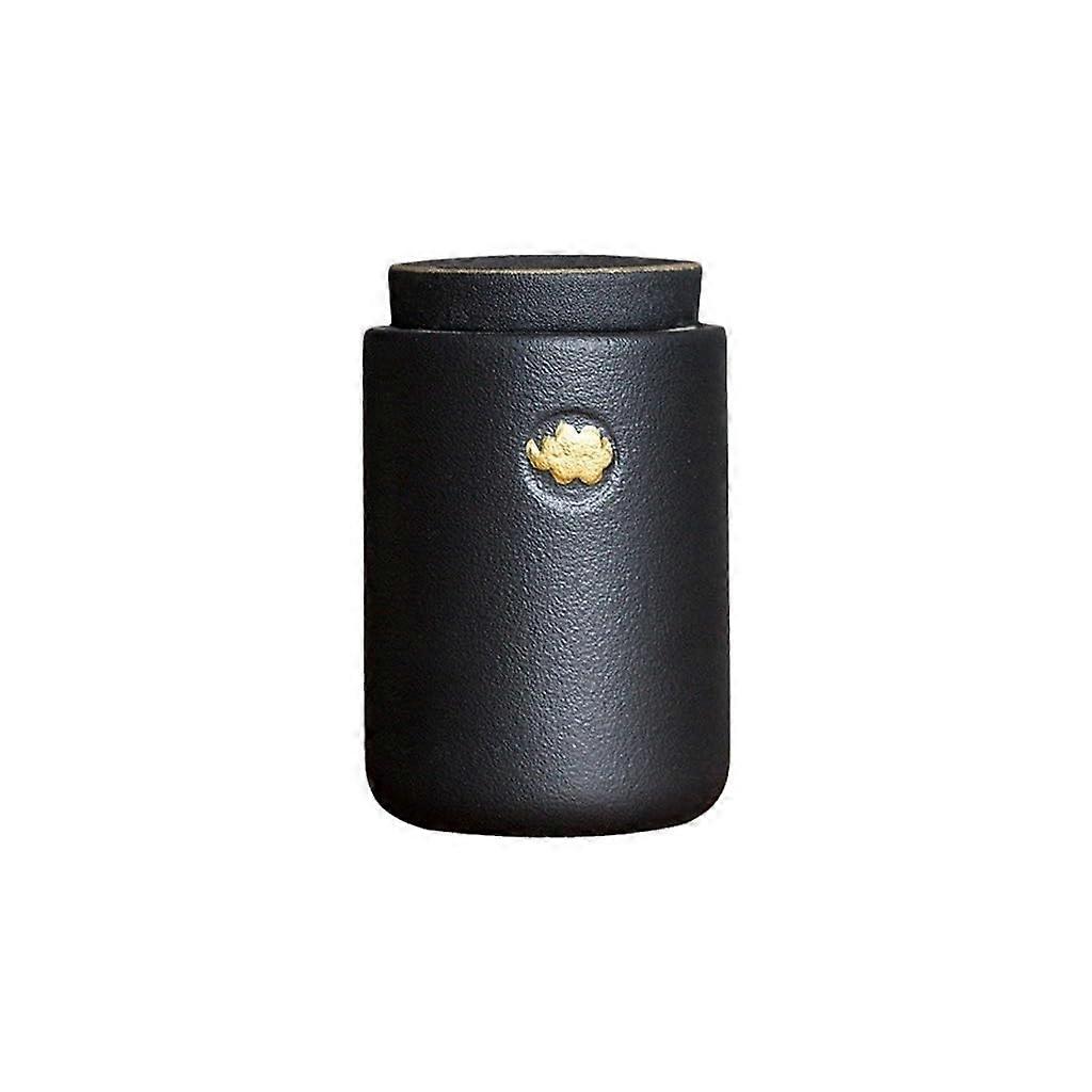 Candy Jars Xiangyun Tea Can Ceramic Mini Tea Can Airtight Portable Tea Storage Can For Tea Coffee Grounds A