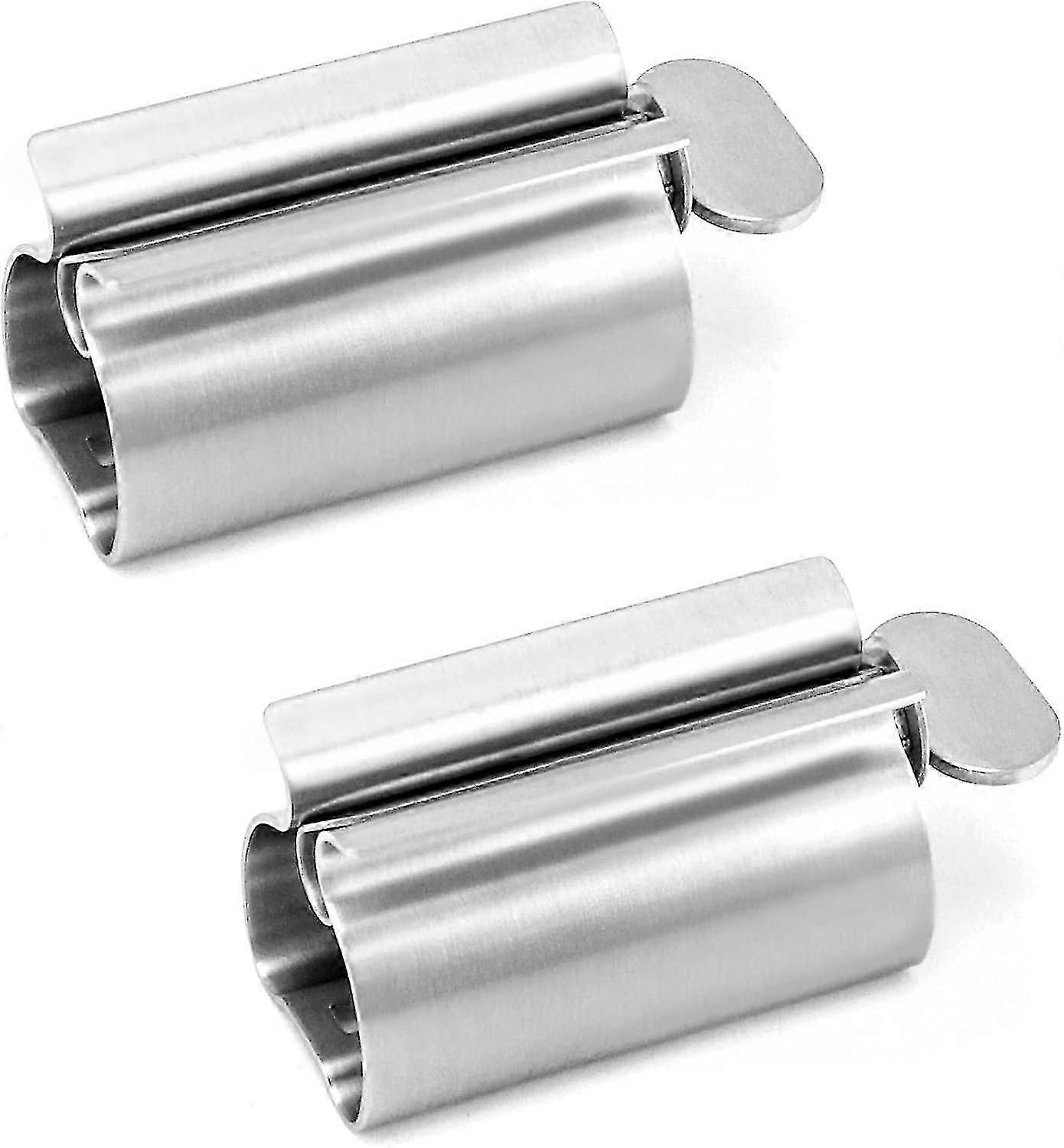 2 Pieces Toothpaste Squeezer, Tube Squeezer, 304 Stainless Steel Toothpaste Holder With Stand, Saves Toothpaste