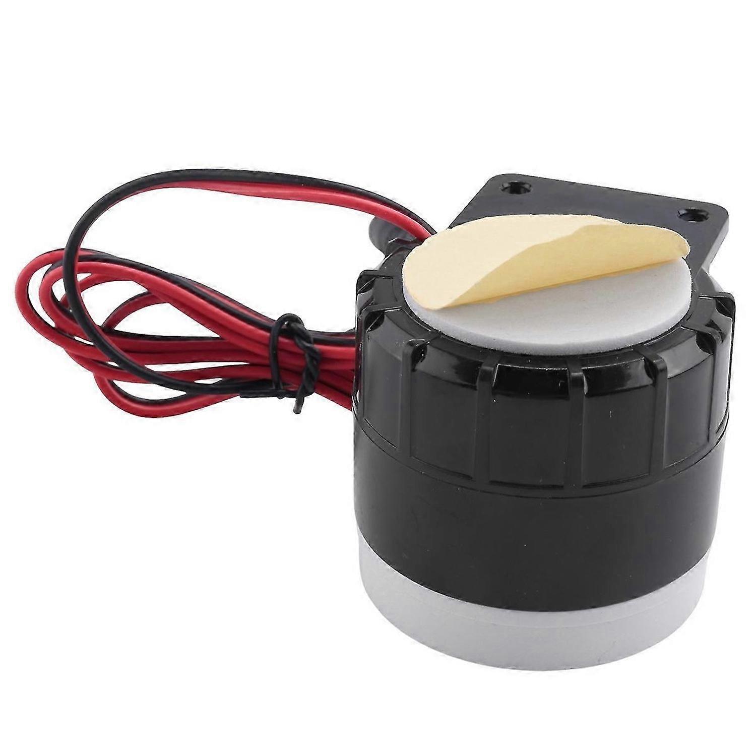 Continuous Sound Decibel Piezo Buzzer DC 12V 120db Black+Red