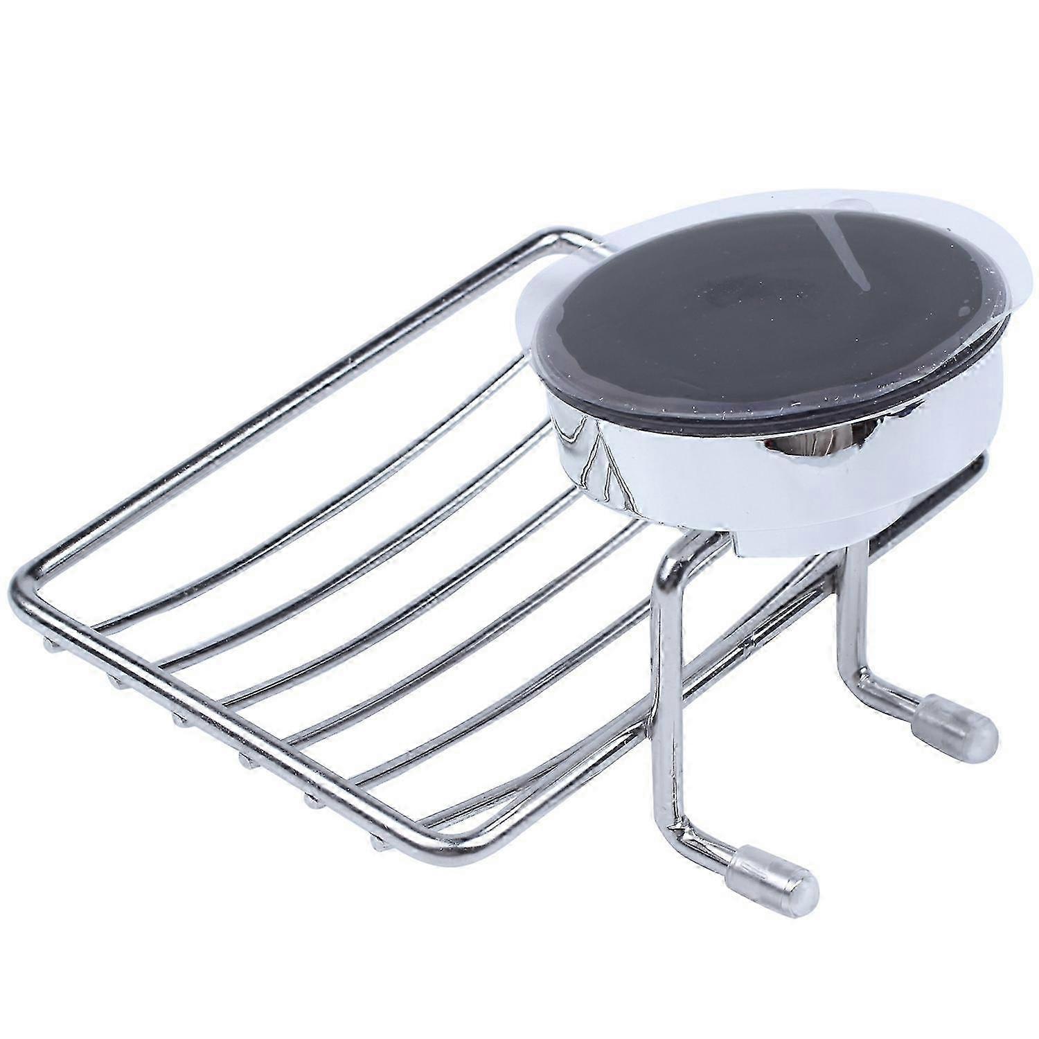 Vacuum Suction Stainless Steel Soap Dish Sponge Holder