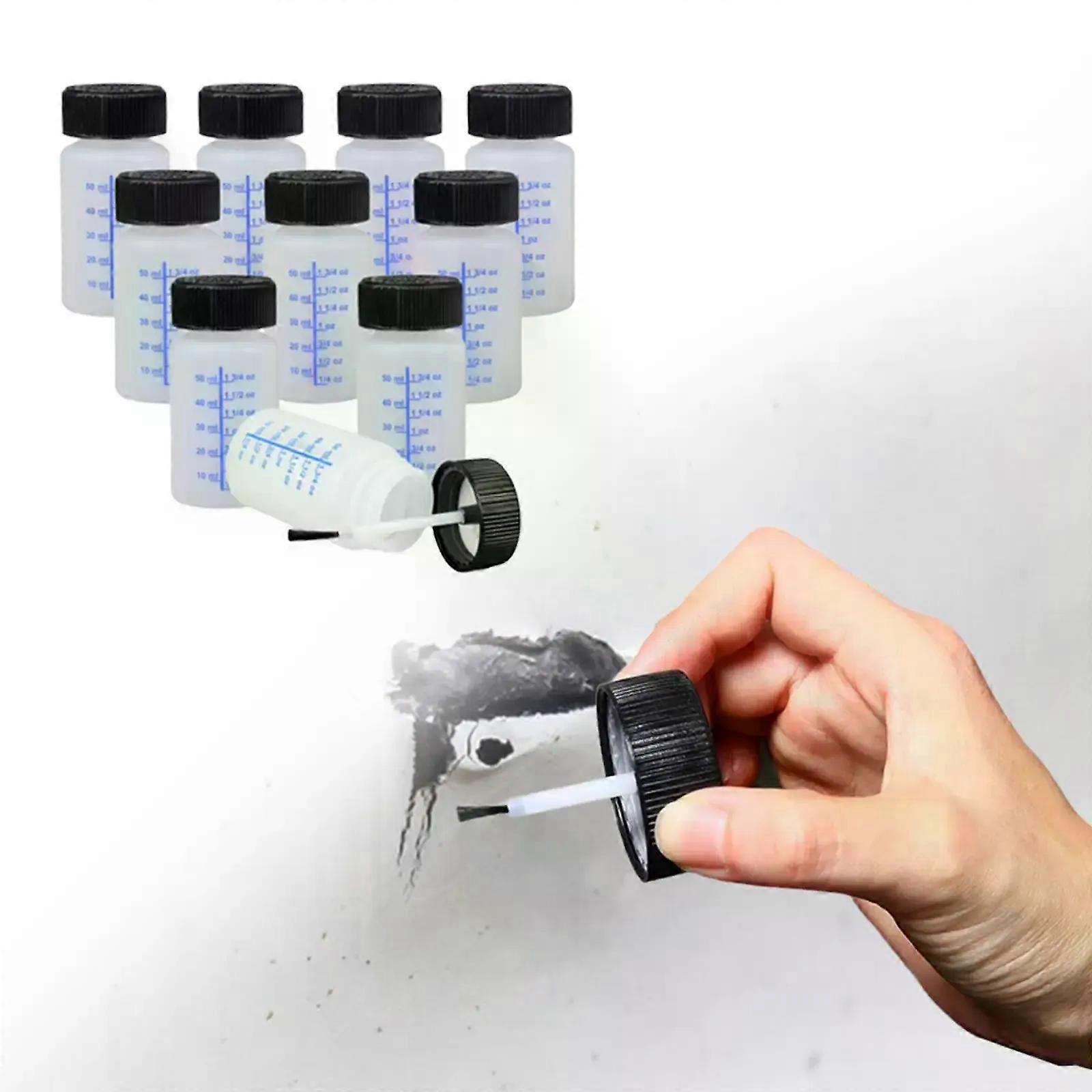 10x Paint Touch up Bottles 2oz Fluid Capacity Small Paint Bottles Fix Paint Chips Auto Car Damage Empty Touch up Paint Bottle