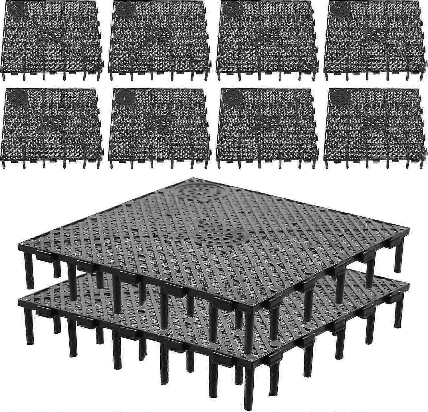 نظام ترشيح قاع حوض السمك - لوحة تصفية الحصى مقاس 15 × 15 سم - لوحة مقسم للخزانات ، سهلة التجميع والتركيب