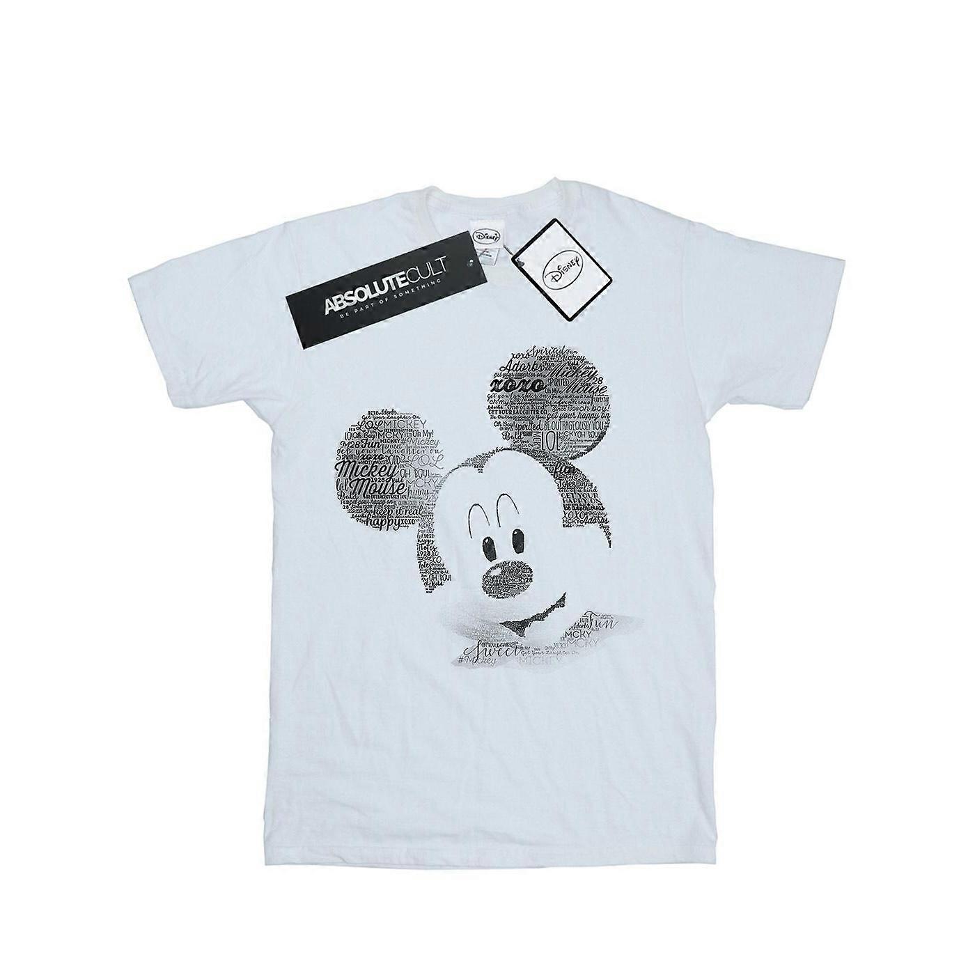 Disney pánské tričko Mickey Mouse Text Face