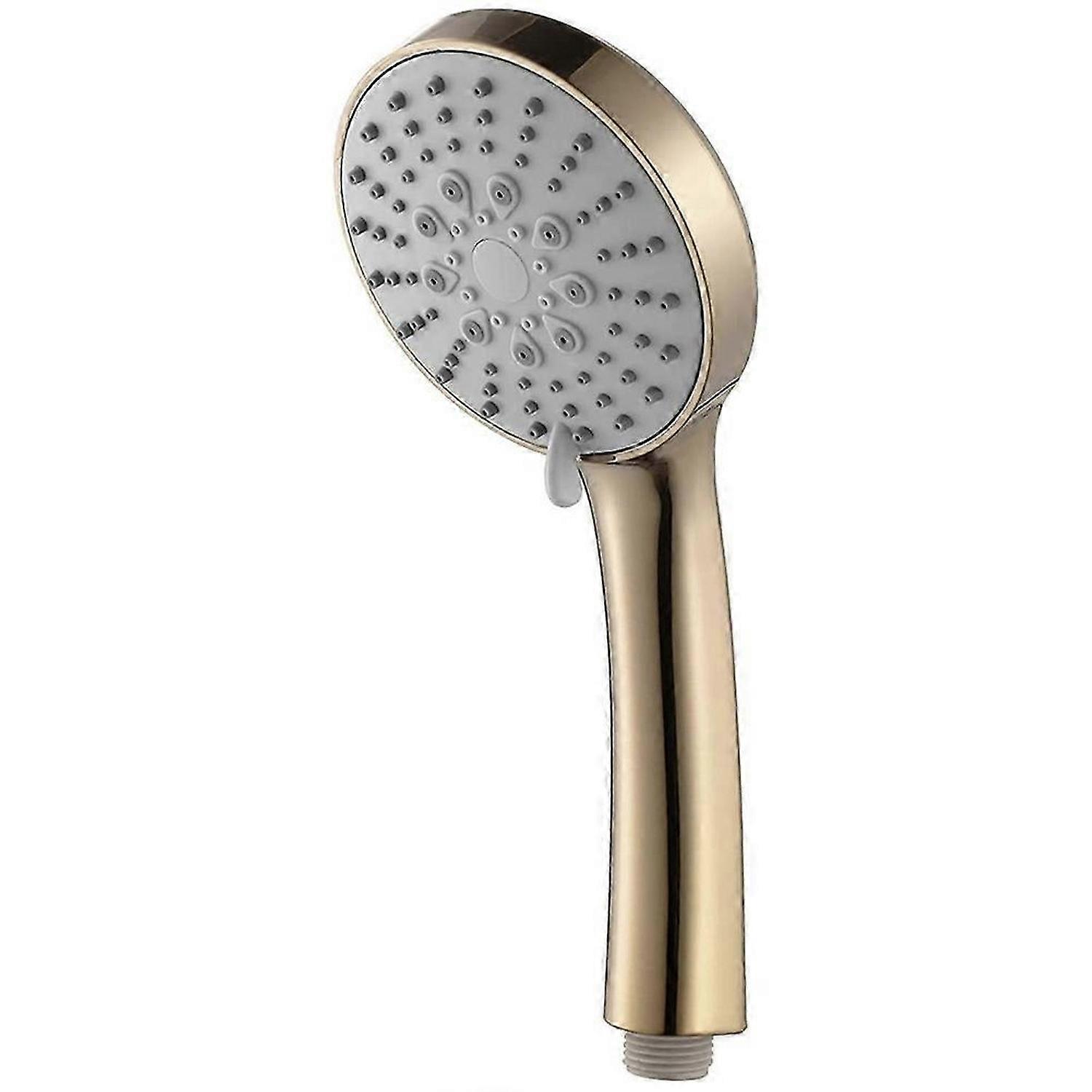 Brushed Gold Handheld High Pressure ABS Shower Head 5 Function Shower