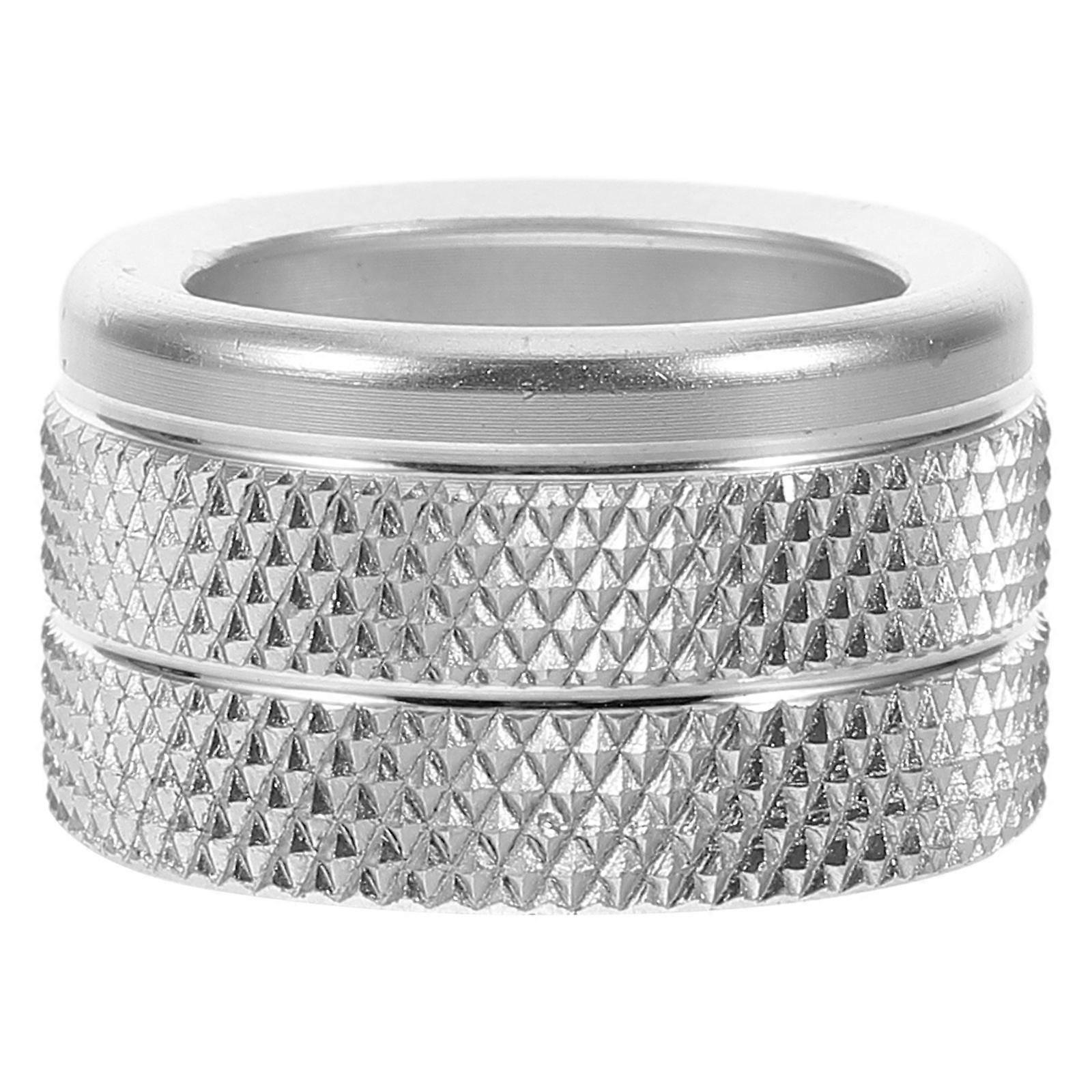 Automobile Volume Knob Protection Ring for Car Interior Accessories Silver Alloy Decorative Function 1Set