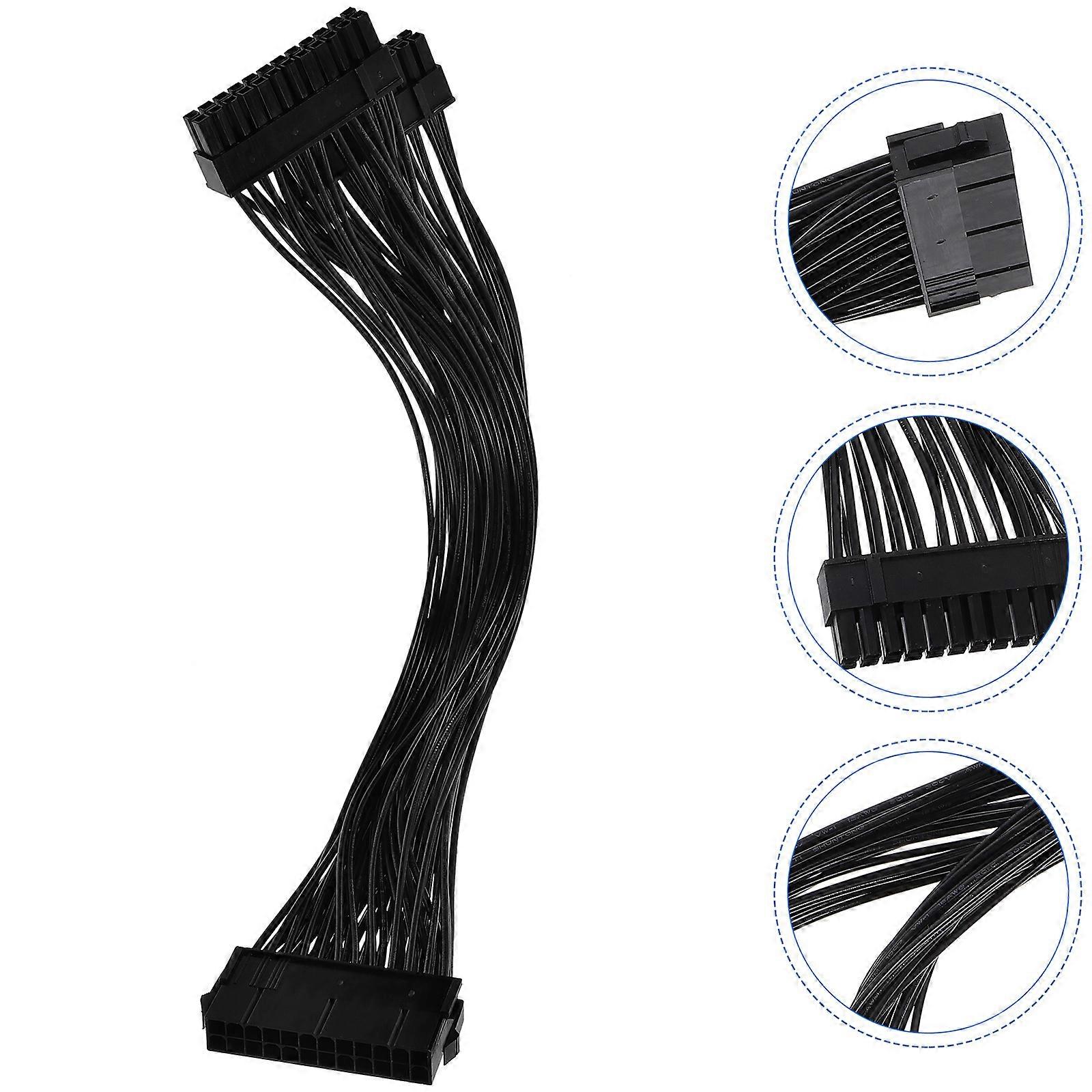 Dual Adapter for Motherboard Power Supply 24pin 2Pcs Computer Use